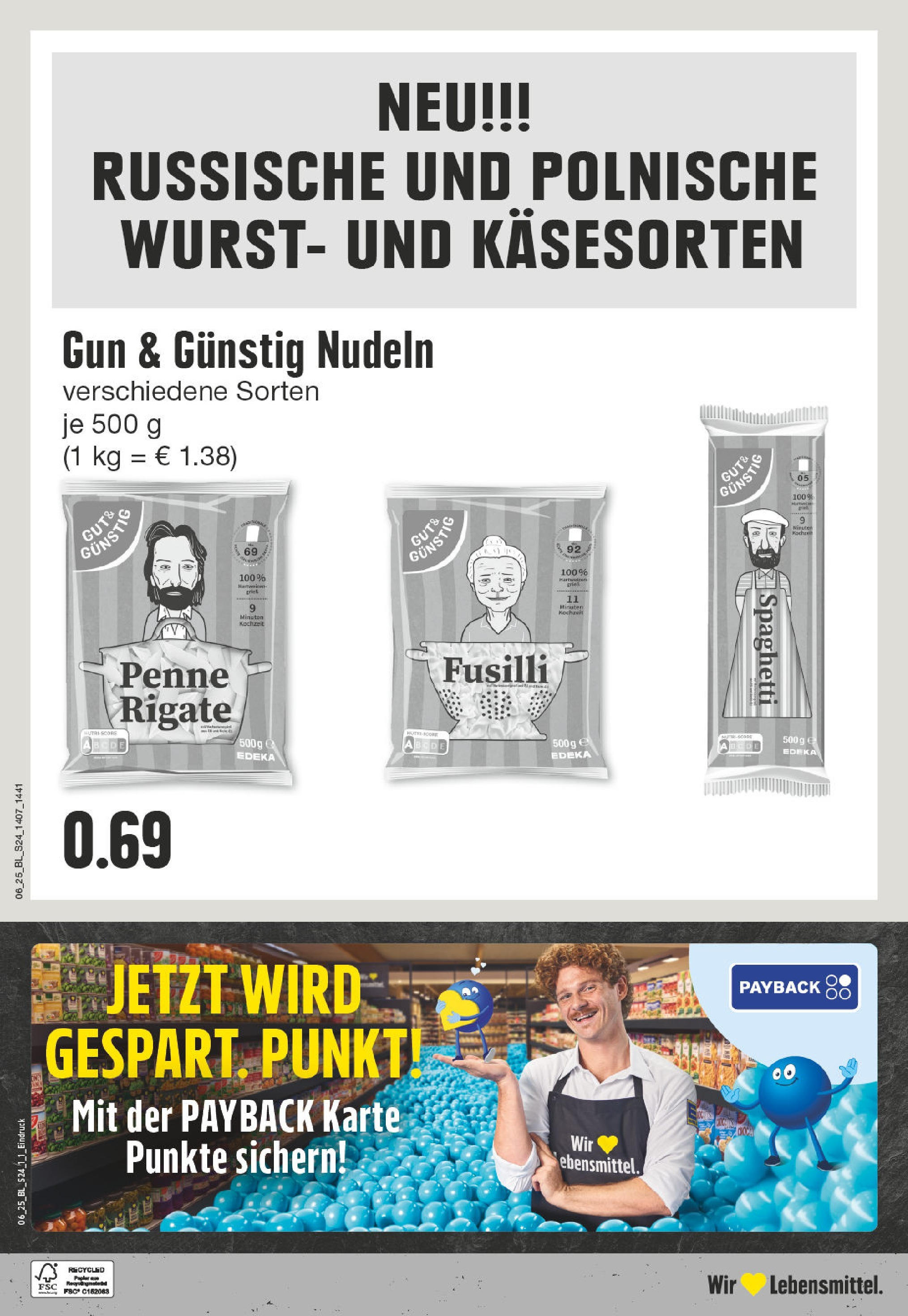 Edeka - Steinfurt, Leerer Straße 1 (ab 03.02.2025) » Angebote Online | Seite: 24 | Produkte: Wurst, Nudeln