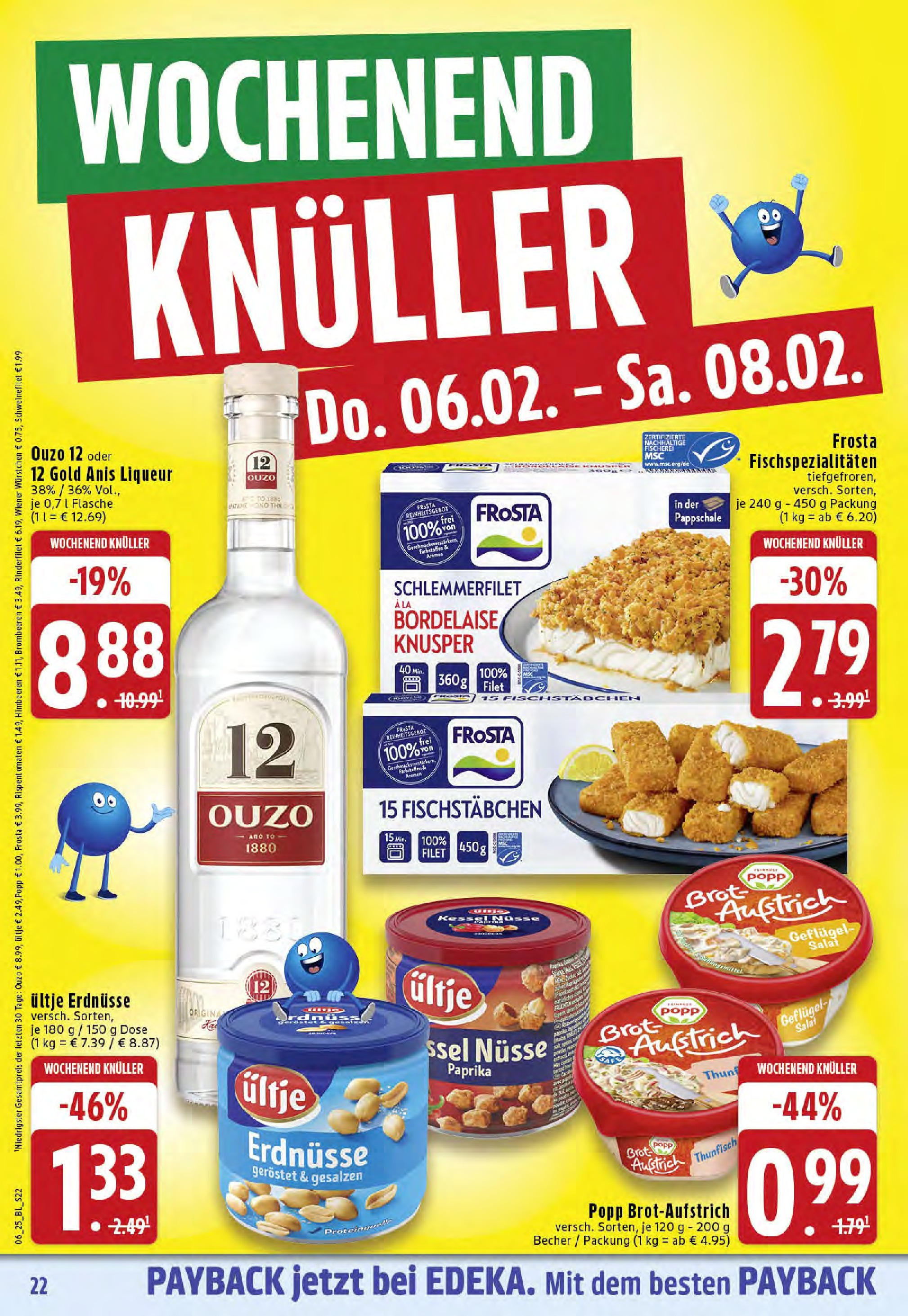 Edeka - Westerkappeln, Heerstraße 5 (ab 03.02.2025) » Angebote Online | Seite: 22 | Produkte: Himbeeren, Wiener wurstchen, Frosta, Salat