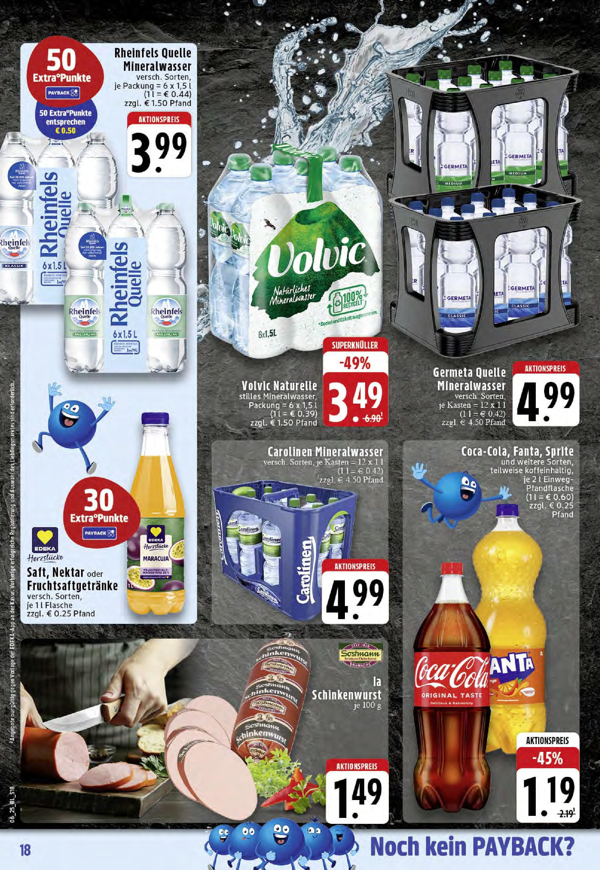 Edeka - Westerkappeln, Heerstraße 5 (ab 03.02.2025) » Angebote Online | Seite: 18 | Produkte: Sprite, Mineralwasser, Volvic, Rheinfels quelle