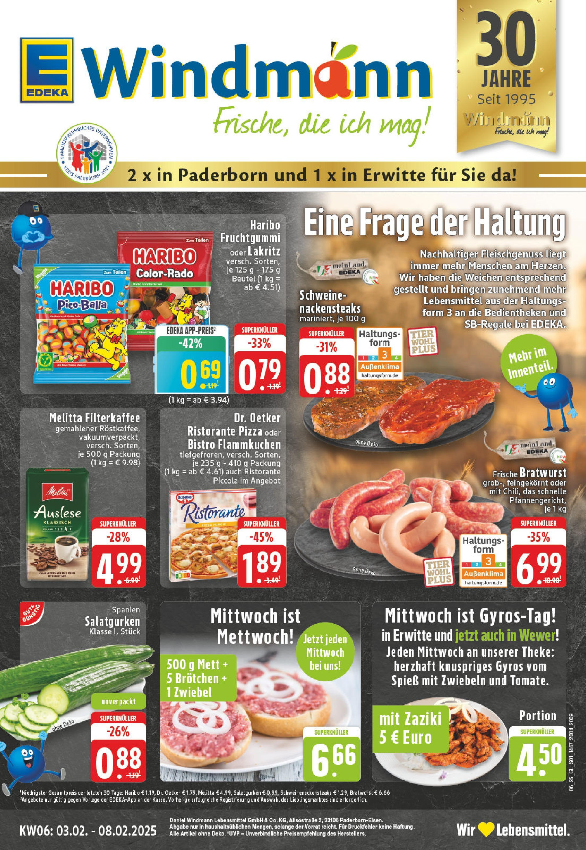 EDEKA Prospekt ab 03.02.2025 - Paderborn-Elsen, Alisostraße 2 Online