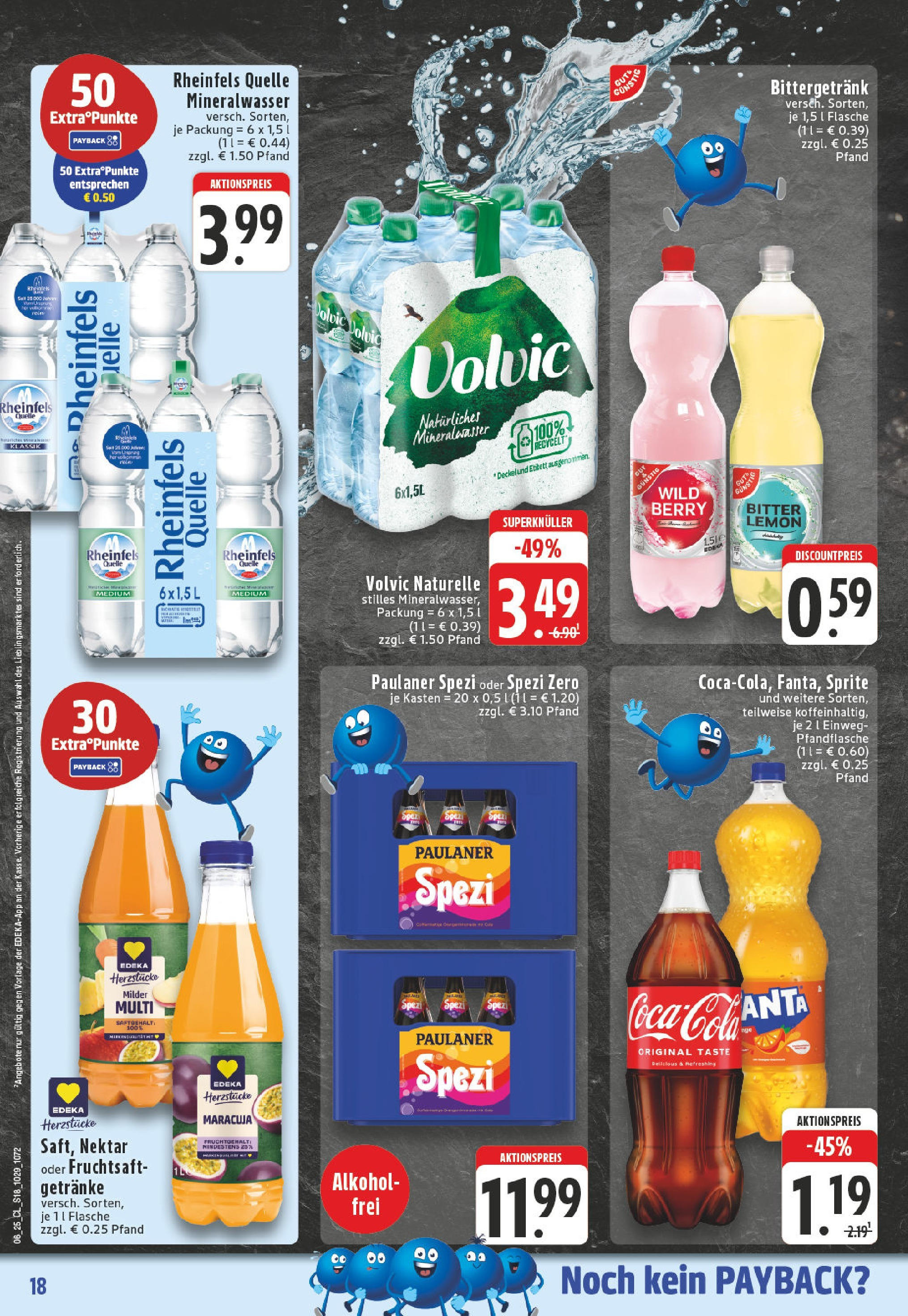 Edeka - Moers, Homberger Straße 329-333 (ab 03.02.2025) » Angebote Online | Seite: 18 | Produkte: Sprite, Paulaner spezi, Mineralwasser, Paulaner