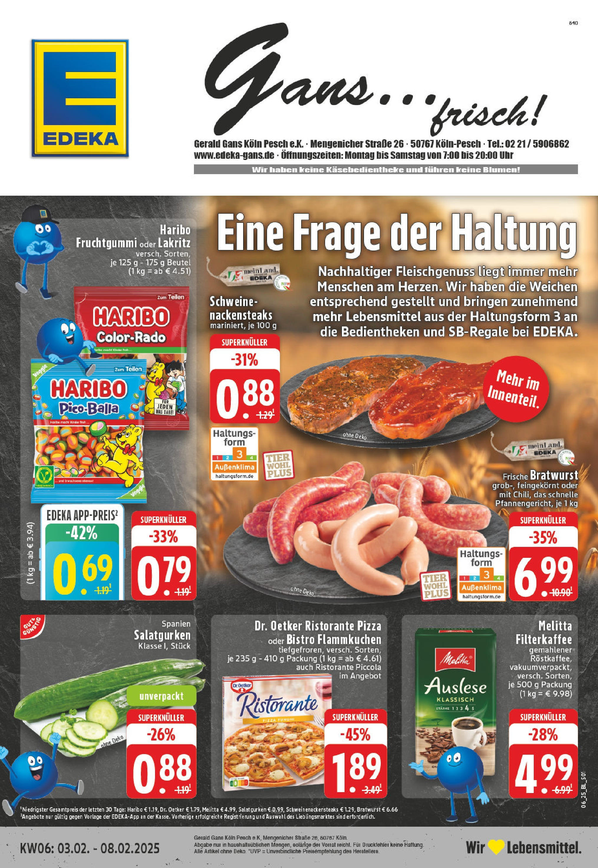 EDEKA Prospekt ab 03.02.2025 - Köln, Mengenicher Straße 26 Online