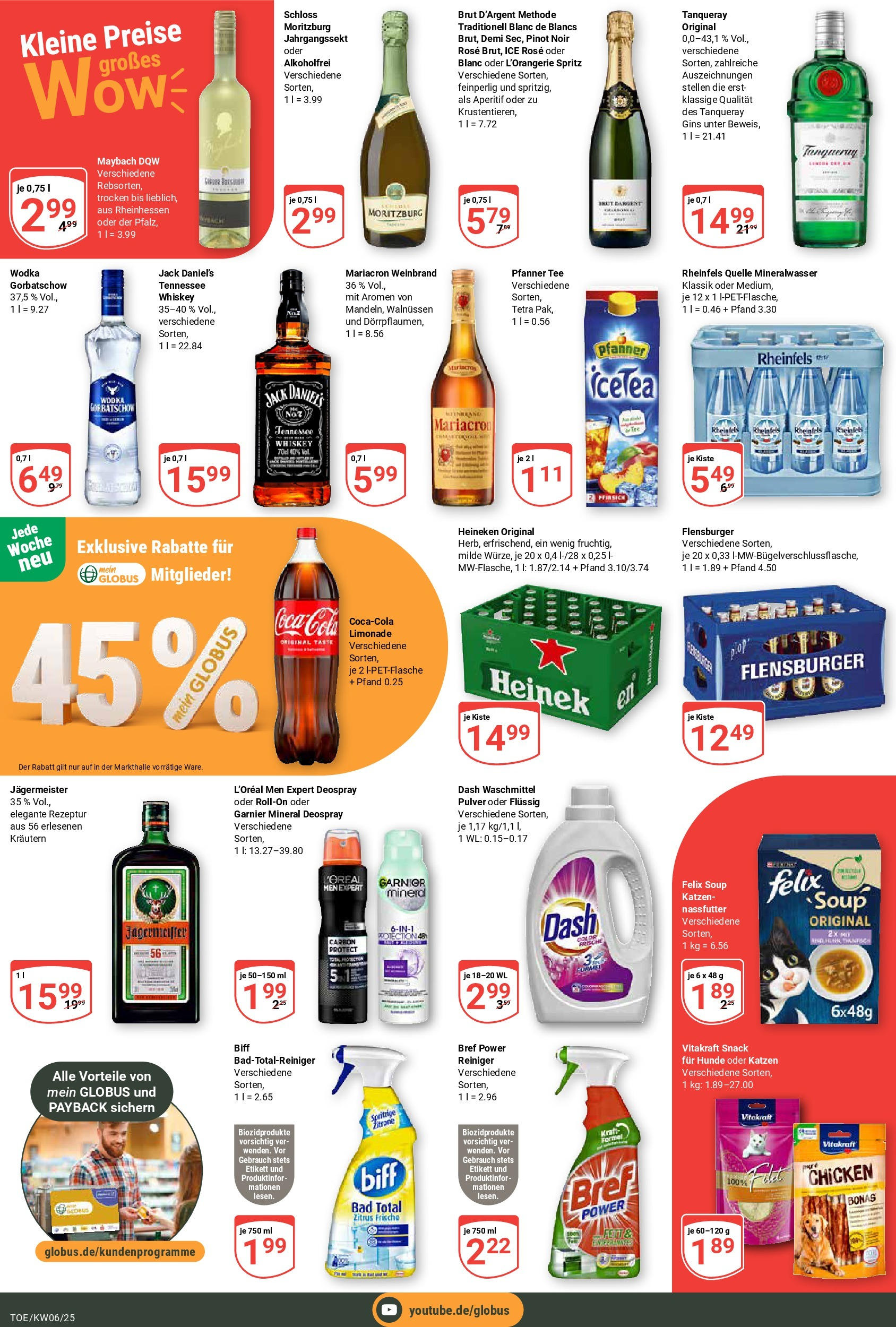 Globus - Tönisvorst, Höhenhöfe 19 (ab 03.02.2025) » Angebote online | Seite: 5 | Produkte: Coca cola, Heineken, Zitrone, Deospray