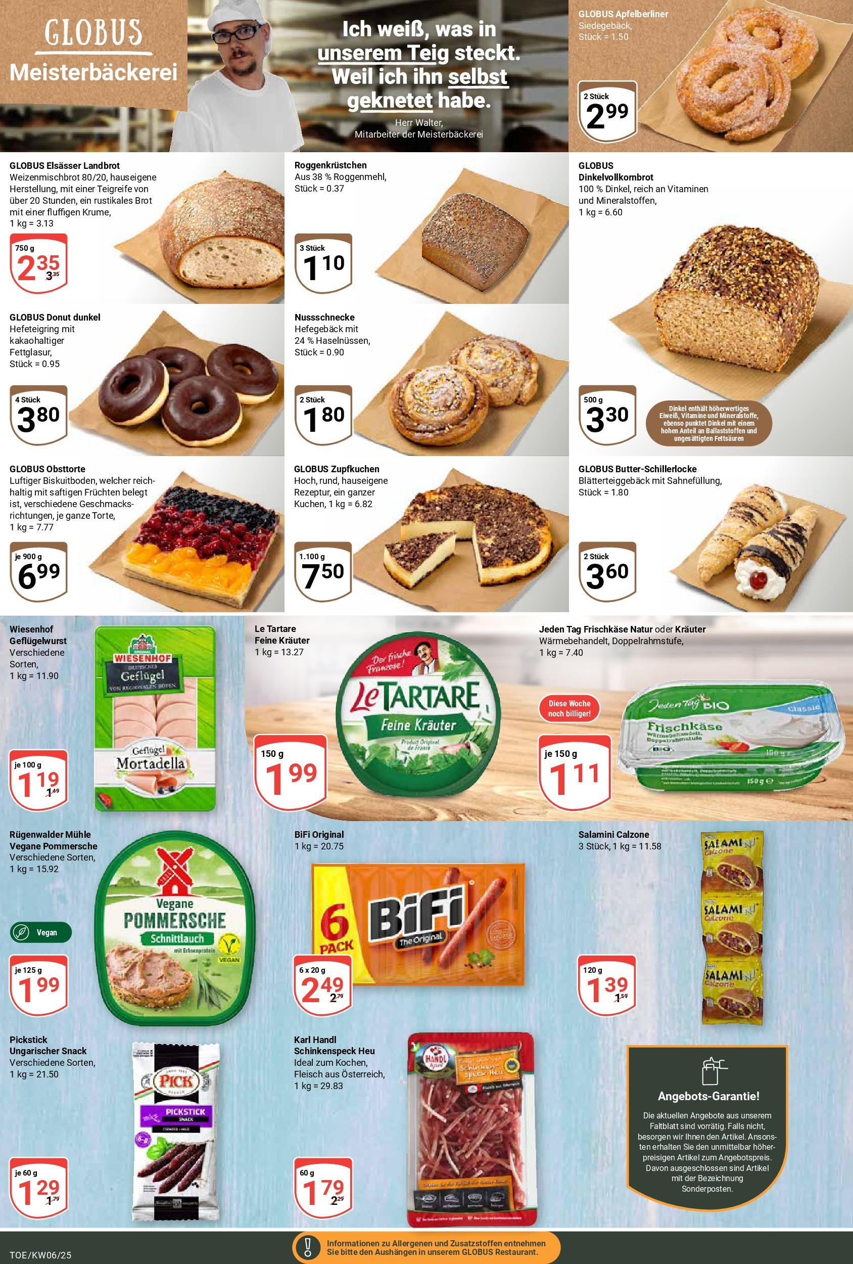 Globus - Tönisvorst, Höhenhöfe 19 (ab 03.02.2025) » Angebote online | Seite: 8 | Produkte: Mühle, Brot, Fleisch, Frischkase