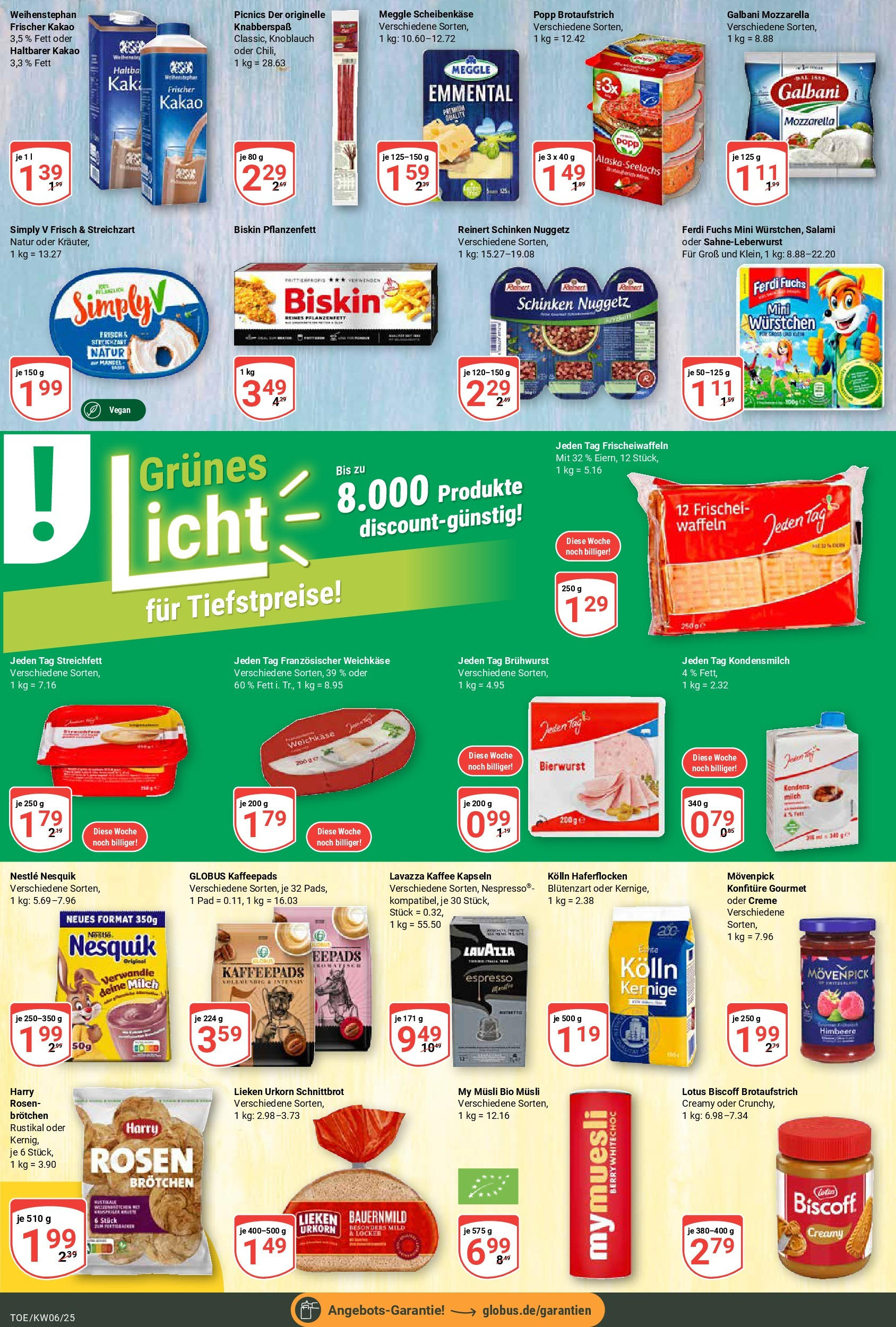 Globus - Tönisvorst, Höhenhöfe 19 (ab 03.02.2025) » Angebote online | Seite: 12 | Produkte: Kolln haferflocken, Mozzarella, Waffeln, Himbeere