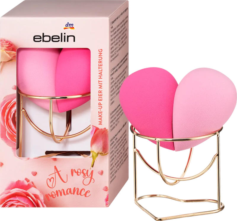 ebelin Make-up Eier mit Halterung A rosy Romance