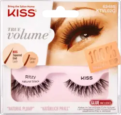 KISS Künstliche Wimpern True Volume Natural Plump (1 Paar)