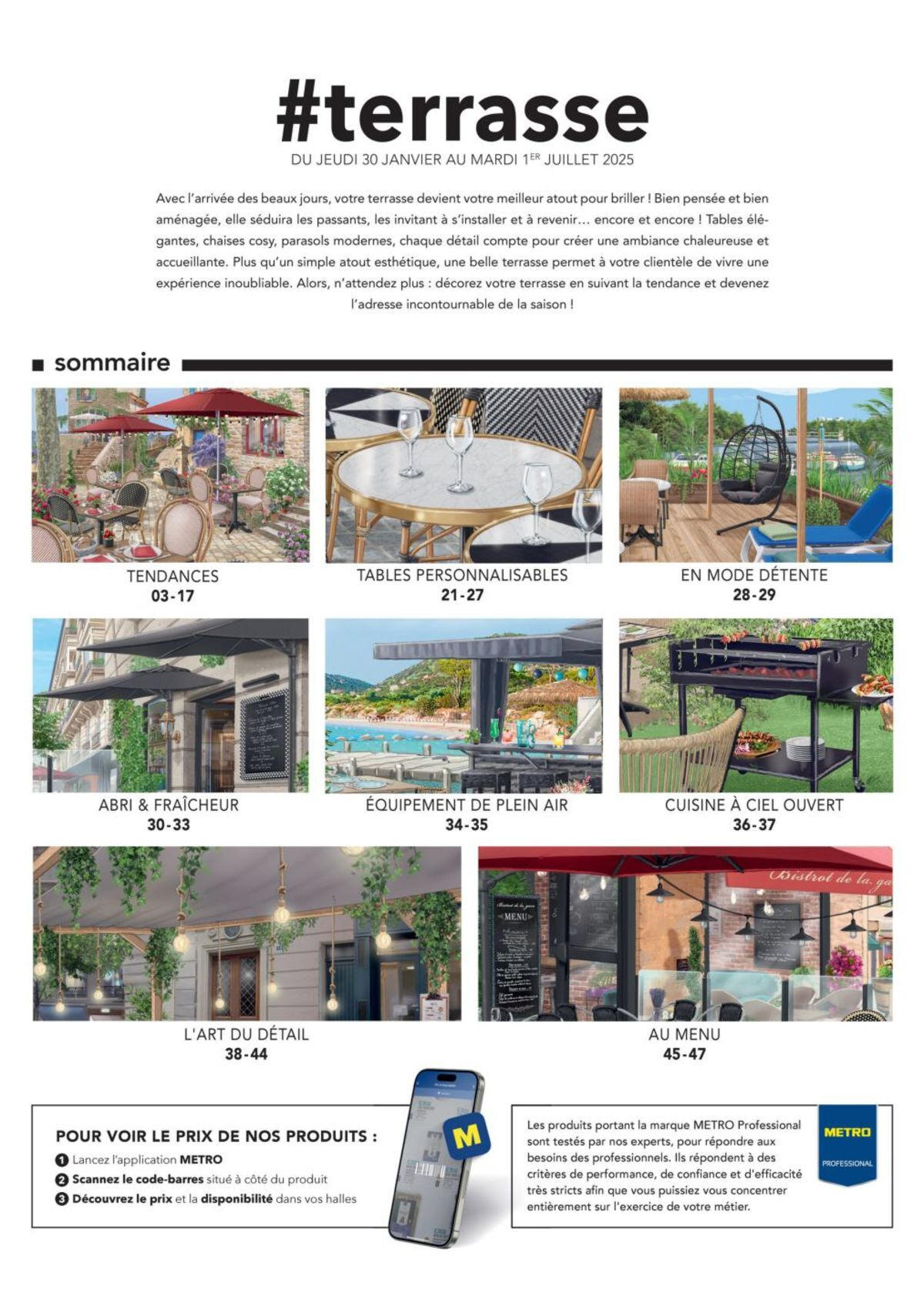 Catalogue Metro #Terrasse édition 2025, page 00002