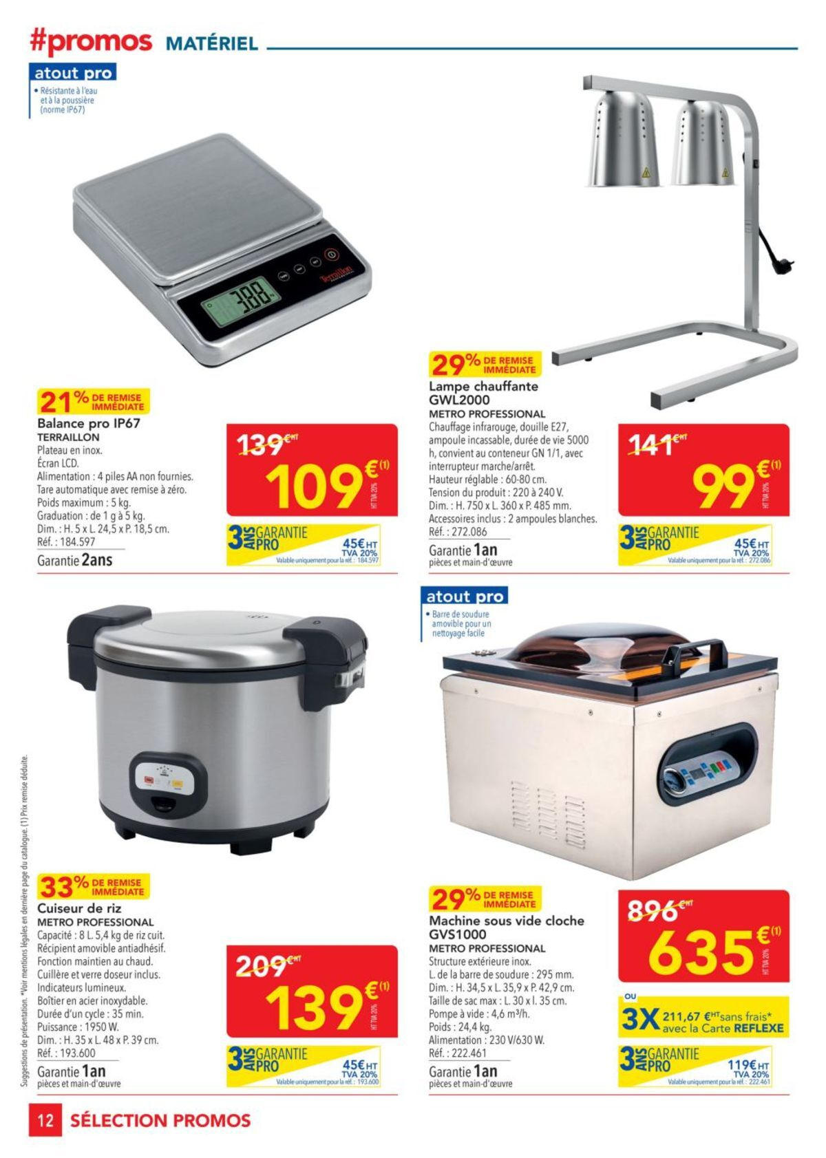 Catalogue Metro #Sélection Promos Equipement, page 00012