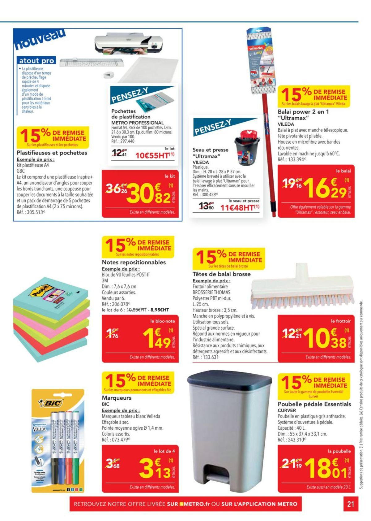 Catalogue Metro #Sélection Promos Equipement, page 00021