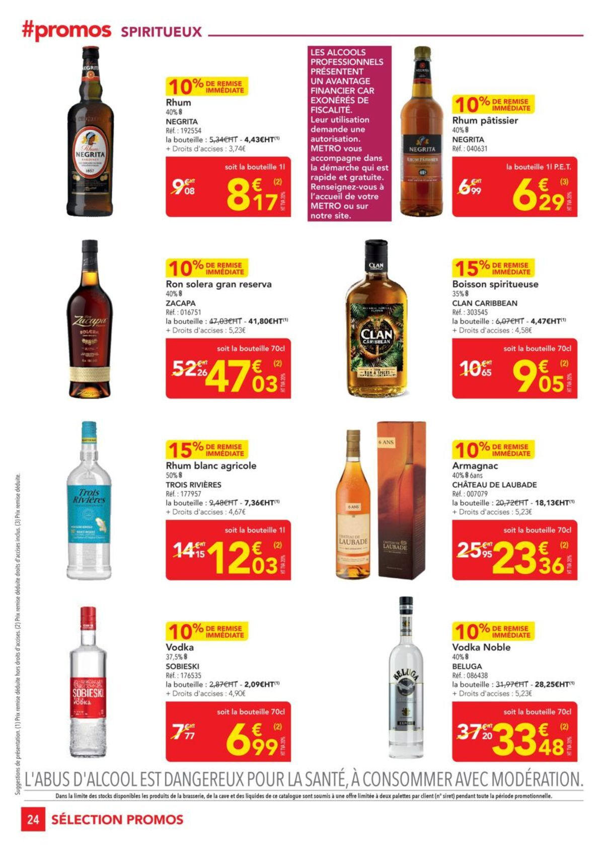 Catalogue Metro #Sélection Promos Restauration, page 00024