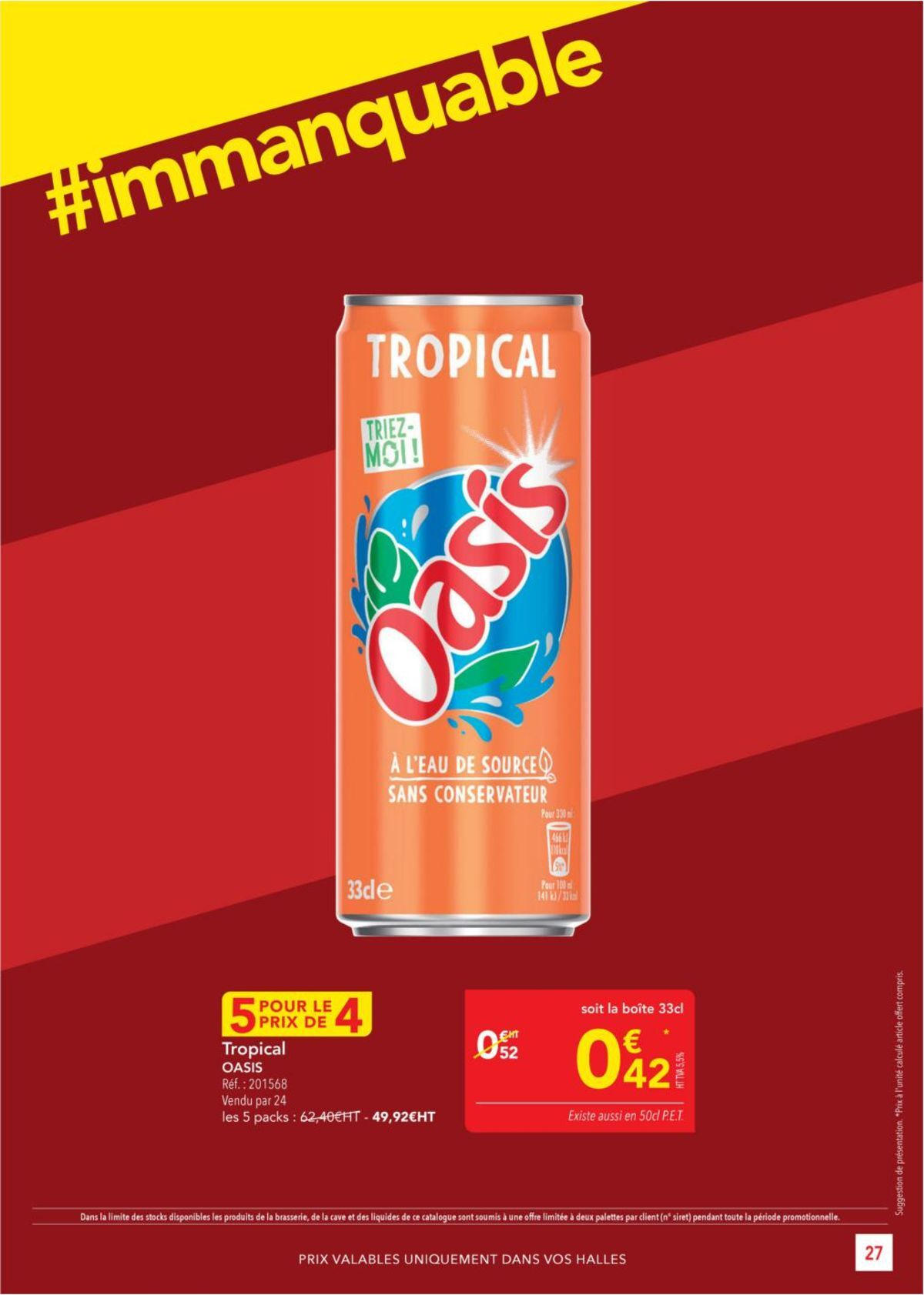 Catalogue Metro #Sélection Promos Restauration, page 00027