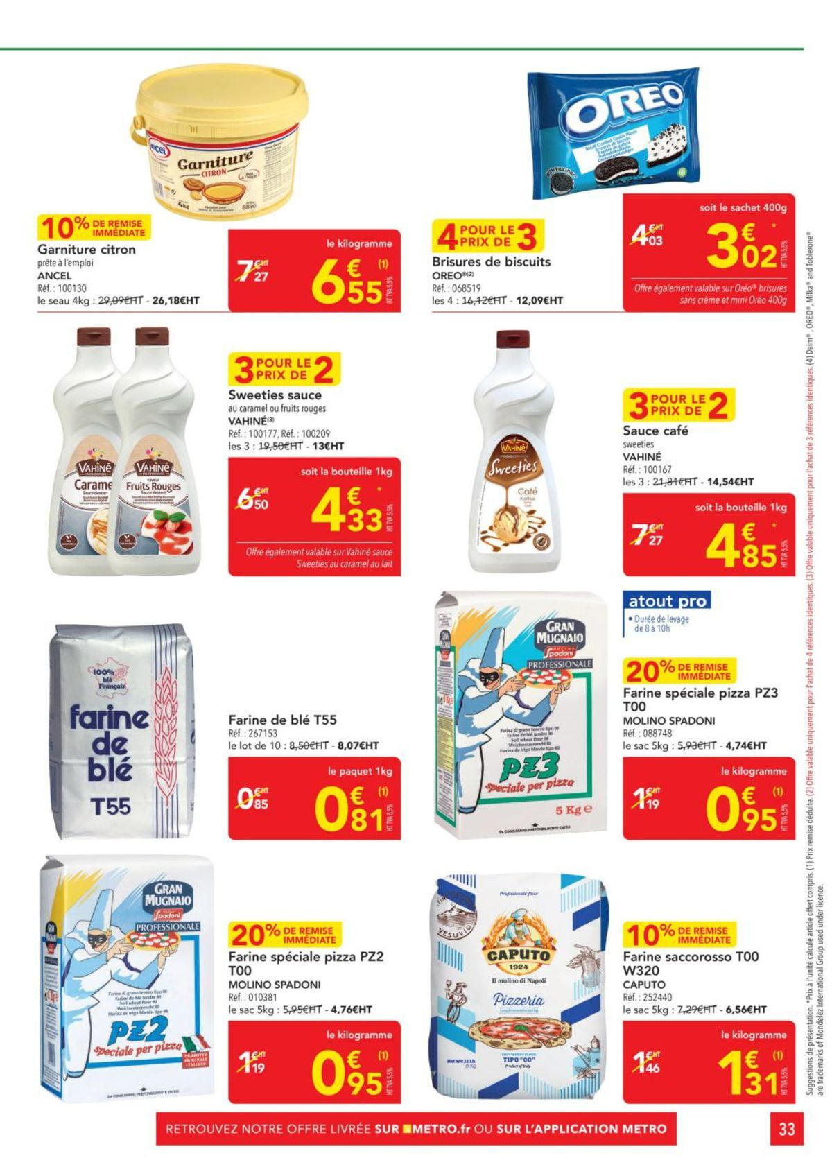 Catalogue Metro #Sélection Promos Restauration, page 00033