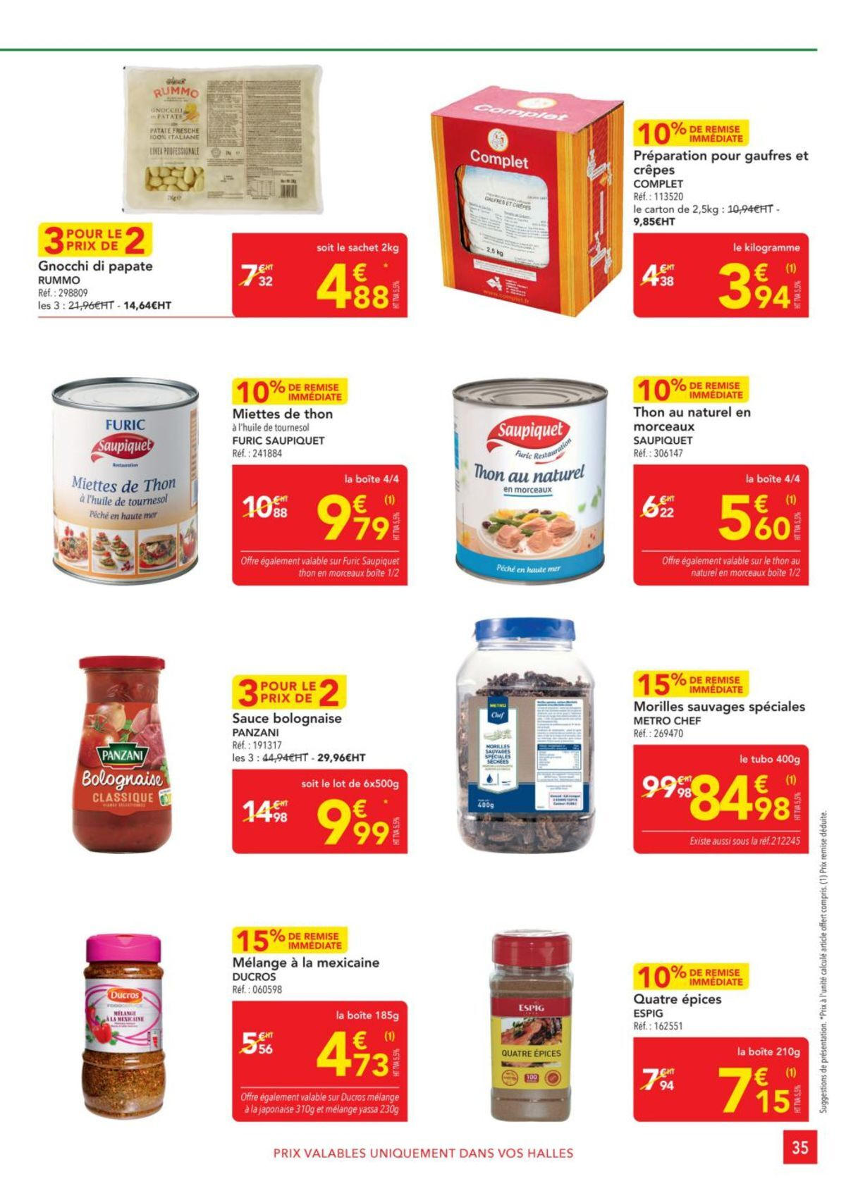Catalogue Metro #Sélection Promos Restauration, page 00035