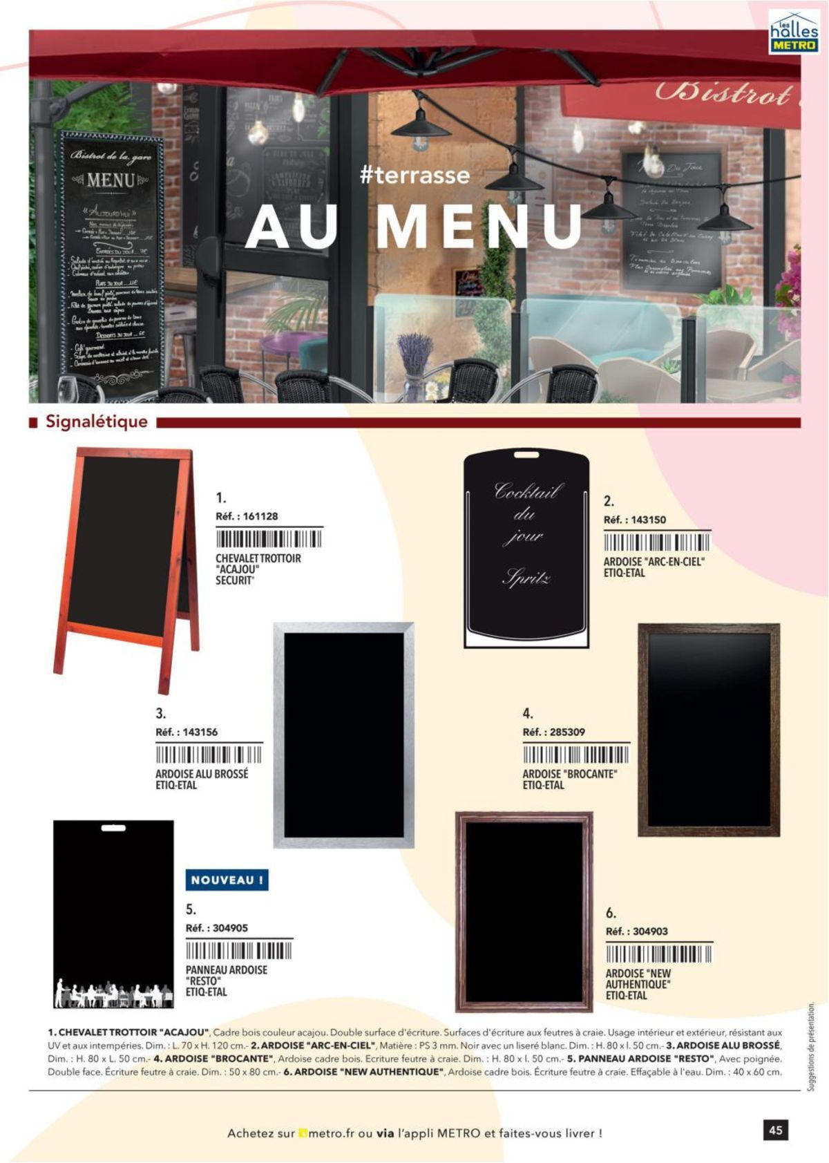 Catalogue Metro #Terrasse édition 2025, page 00045