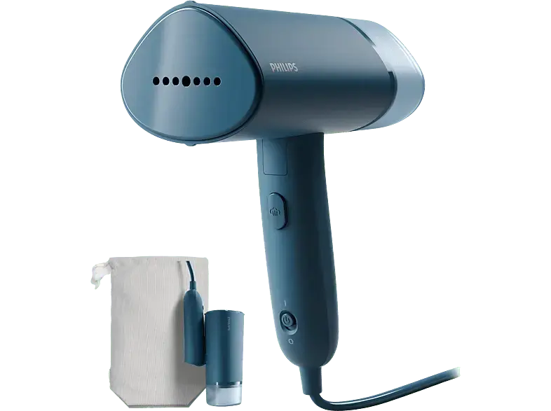 Philips STH3000/20 Tragbarer Dampfglätter (1000 Watt Wassertank, Dunkelblau)