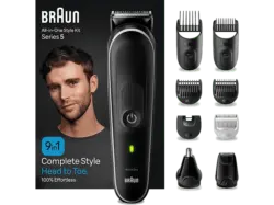 Braun MGK 5410 All-in-One Style Bartpflege Bodygroomer Set, Black/Grey, Akkubetrieb