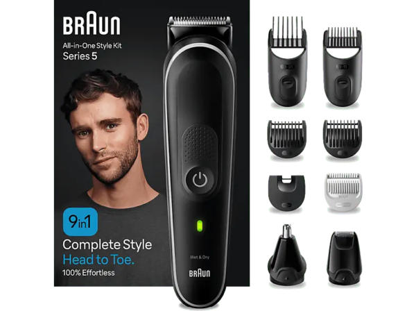 Braun MGK 5410 All-in-One Style Bartpflege Bodygroomer Set, Black/Grey, Akkubetrieb