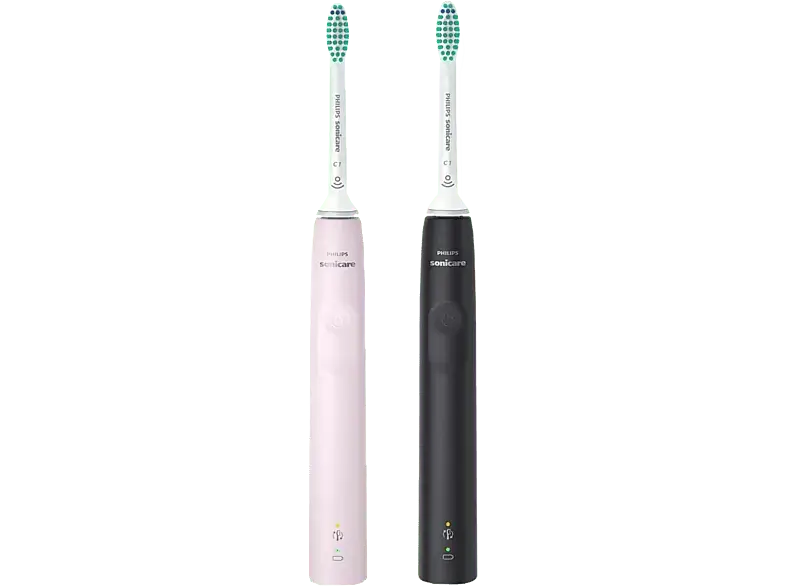 PHILIPS 3100 Series HX3675/15 Duo Elektrische Schallzahnbürste Rose & Schwarz