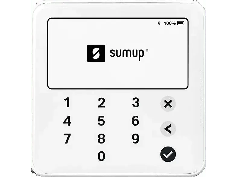 SUMUP Solo Lite Kartenterminal, EC und Kreditkarten Kartenleser für mobile Kartenzahlungen, weiß Kartenzahlungen