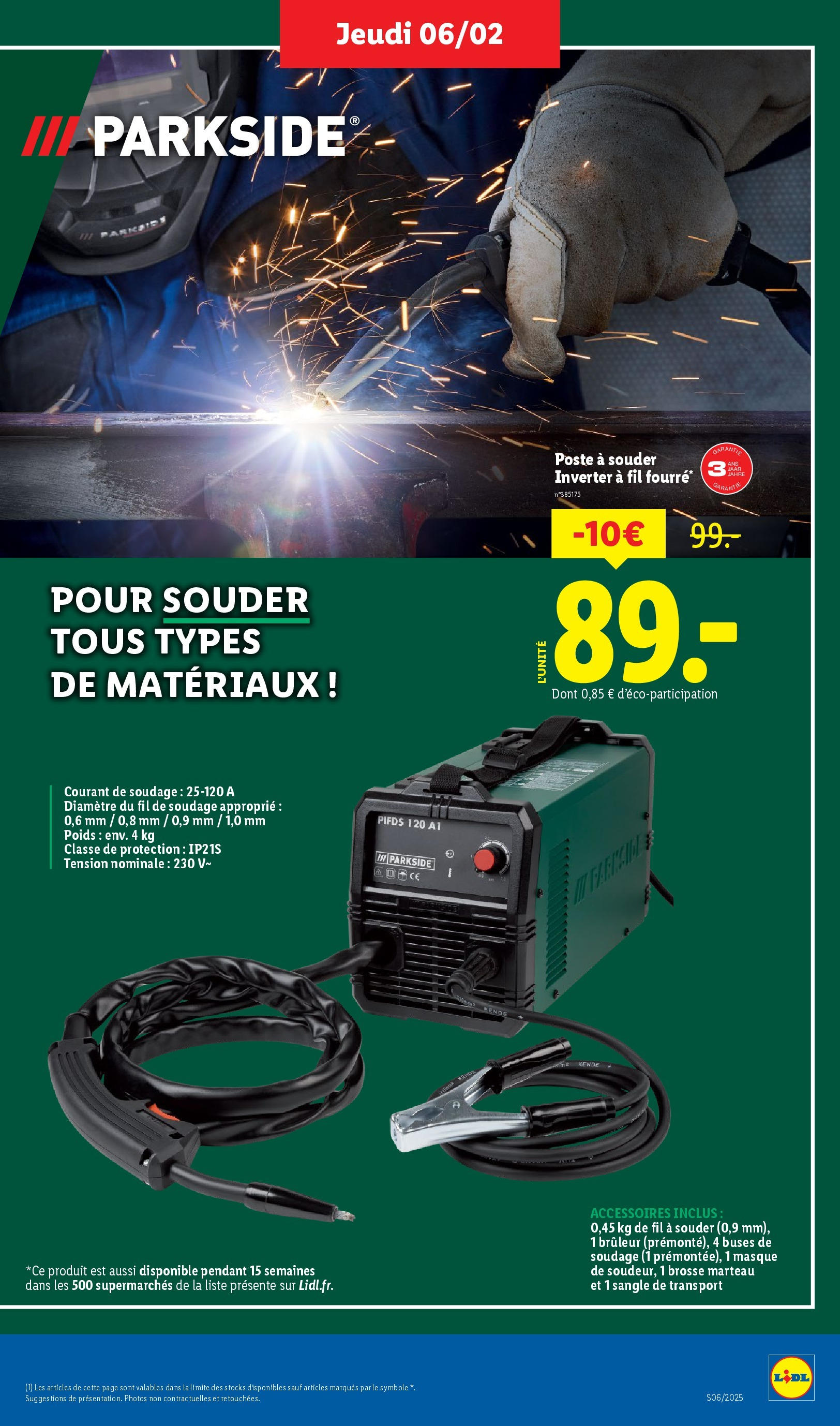 Catalogue LIDL du 05/02/2025 | Promo prospectus en ligne | Page: 37 | Produits: Marteau, Brosse, Masque, Poste à souder