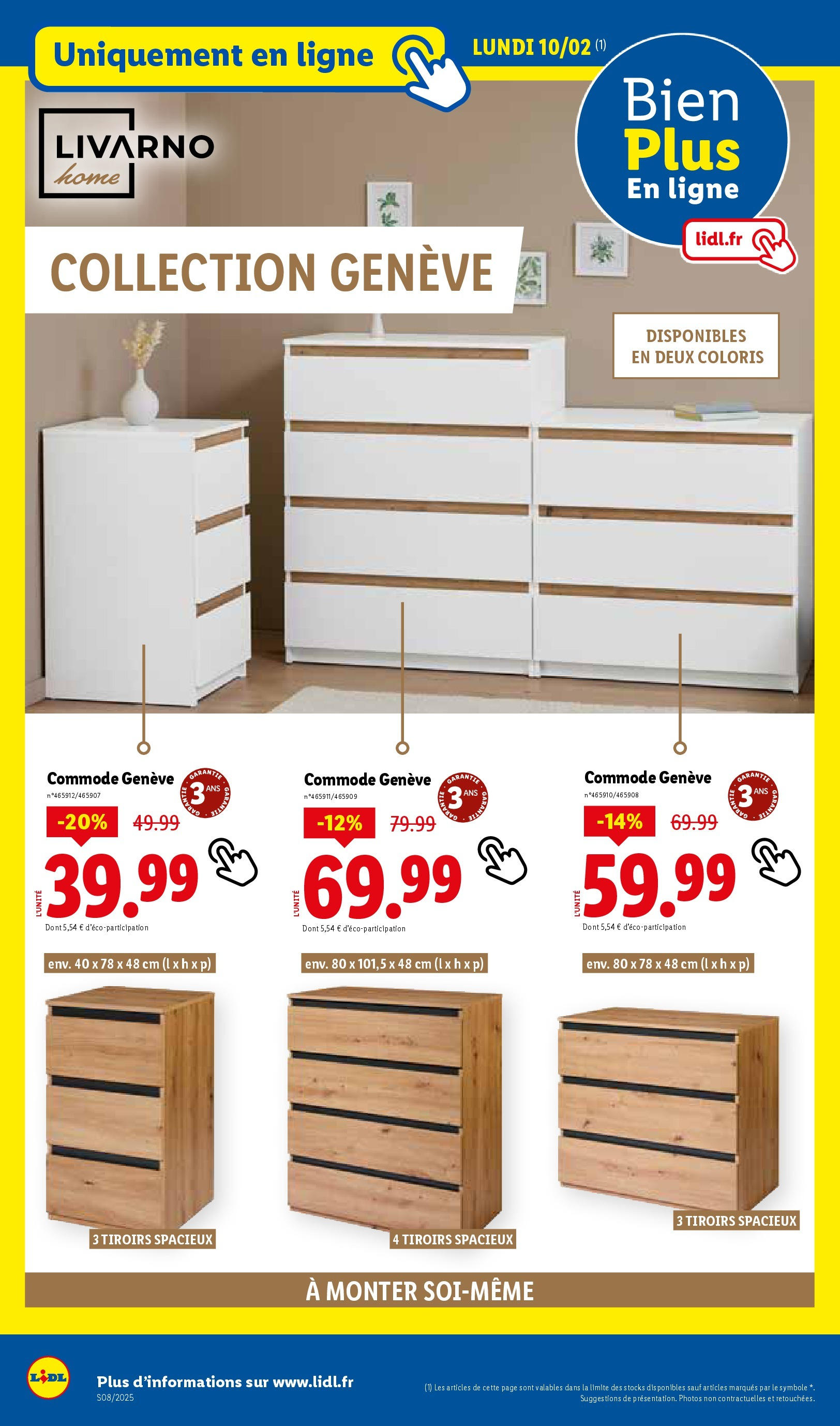 Catalogue LIDL du 05/02/2025 | Promo prospectus en ligne | Page: 70 | Produits: Commode, Tiroirs