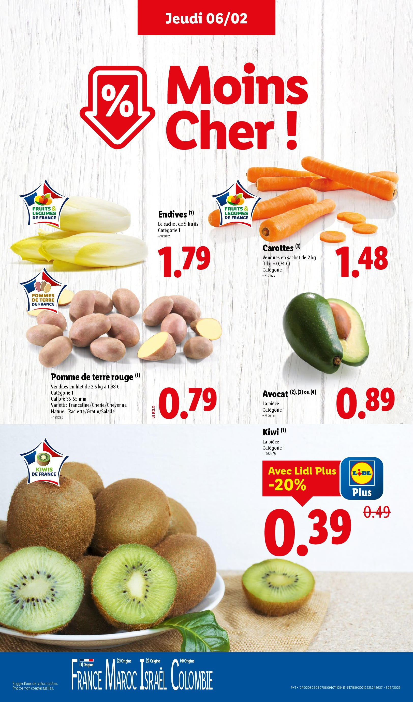 Catalogue LIDL du 05/02/2025 | Promo prospectus en ligne | Page: 5 | Produits: Pomme de terre, Pommes, Kiwi, Pommes de terre