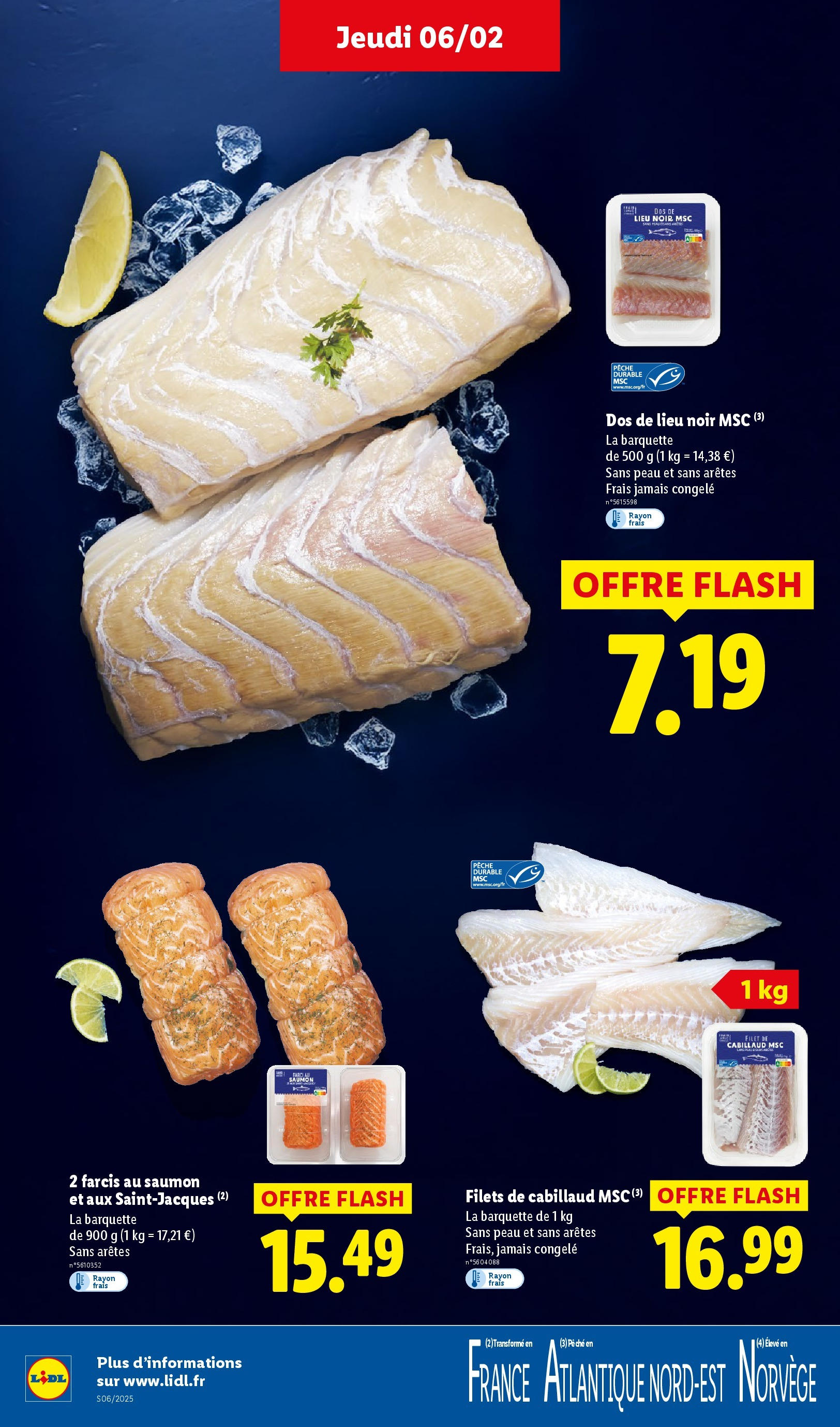 Catalogue LIDL du 05/02/2025 | Promo prospectus en ligne | Page: 8 | Produits: Pêche, Saumon