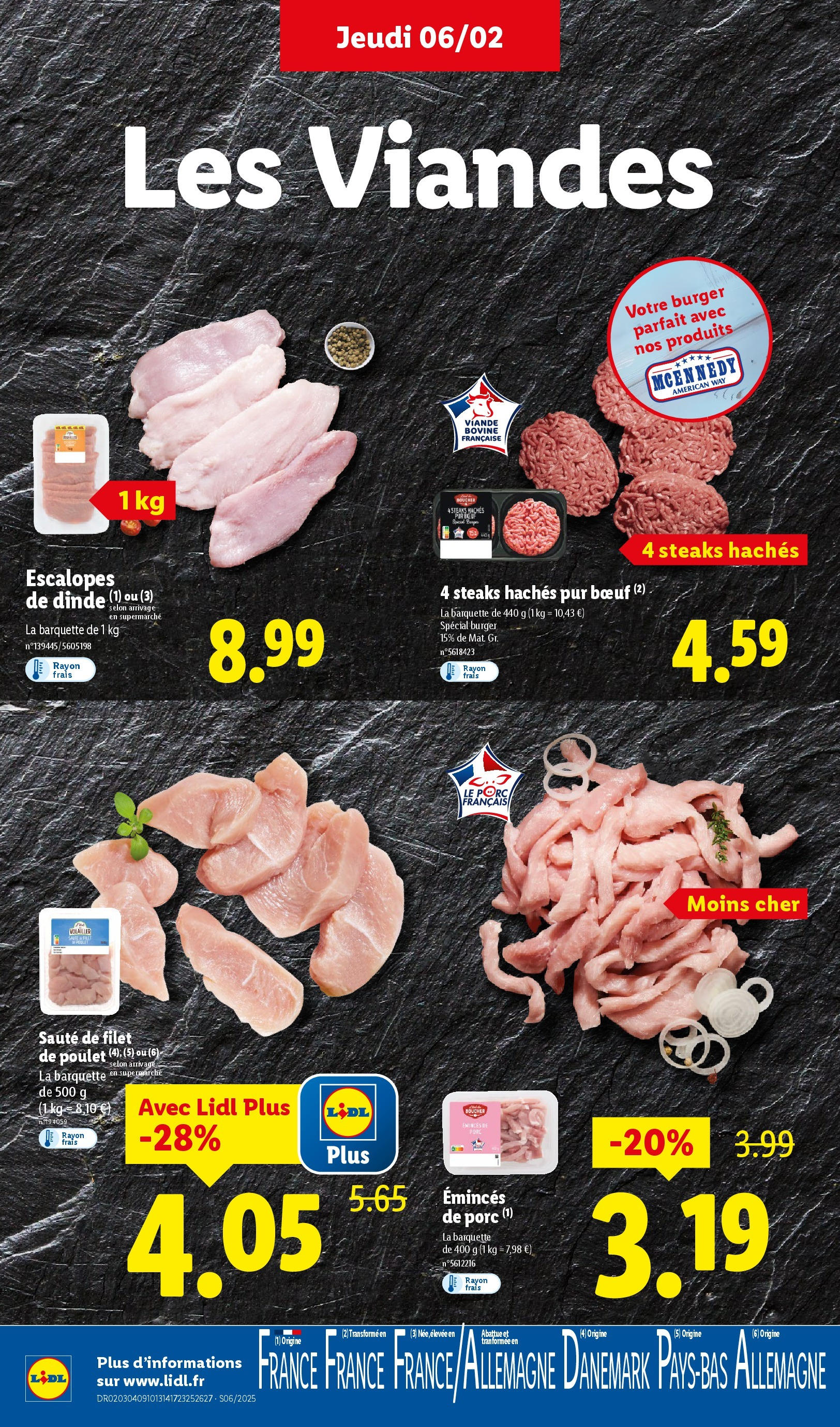 Catalogue LIDL du 05/02/2025 | Promo prospectus en ligne | Page: 10 | Produits: Viande, Porc, Viande bovine