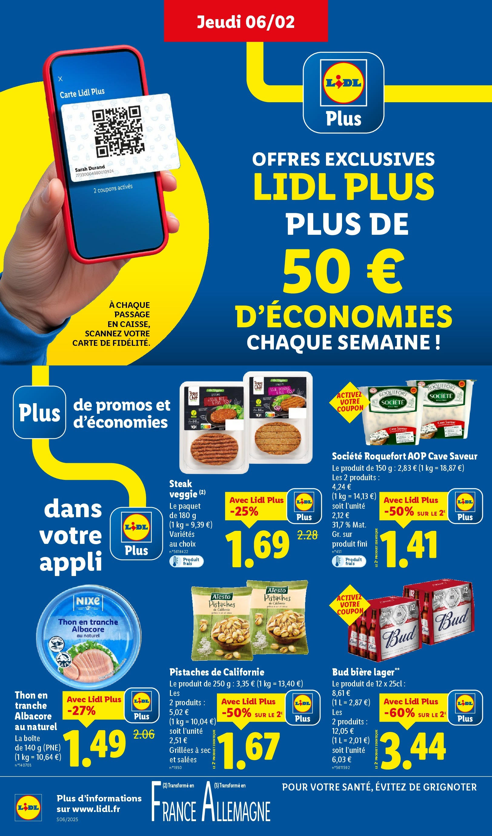 Catalogue LIDL du 05/02/2025 | Promo prospectus en ligne | Page: 12 | Produits: Thon, Pistaches, Bière