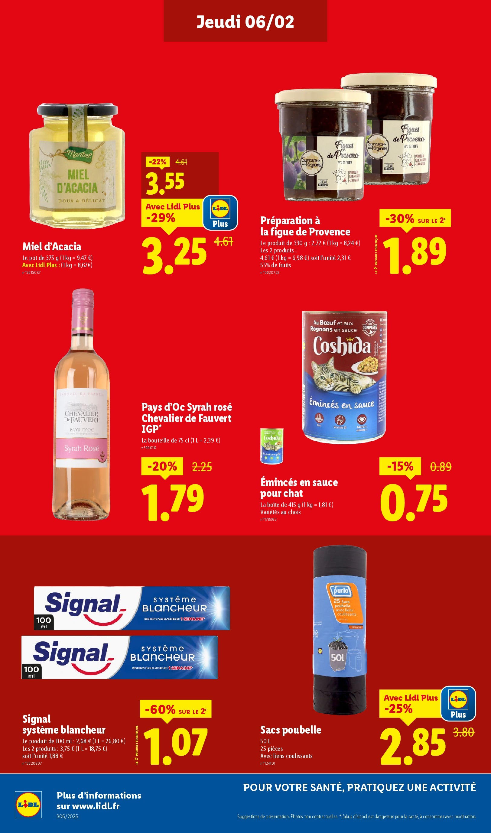 Catalogue LIDL du 05/02/2025 | Promo prospectus en ligne | Page: 16 | Produits: Figue, Poubelle, Miel, Sacs poubelle