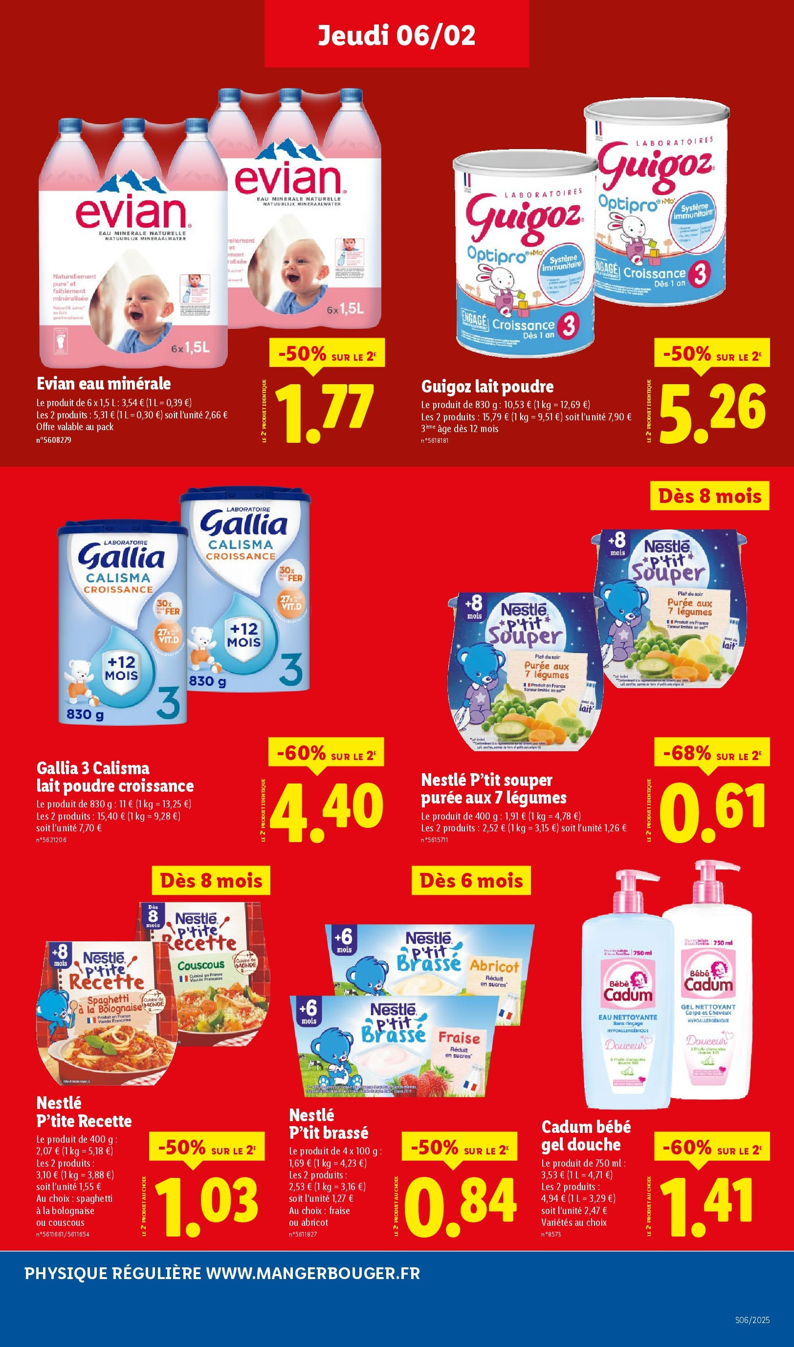 Catalogue LIDL du 05/02/2025 | Promo prospectus en ligne | Page: 17 | Produits: Abricot, Gel douche, Guigoz, Lait