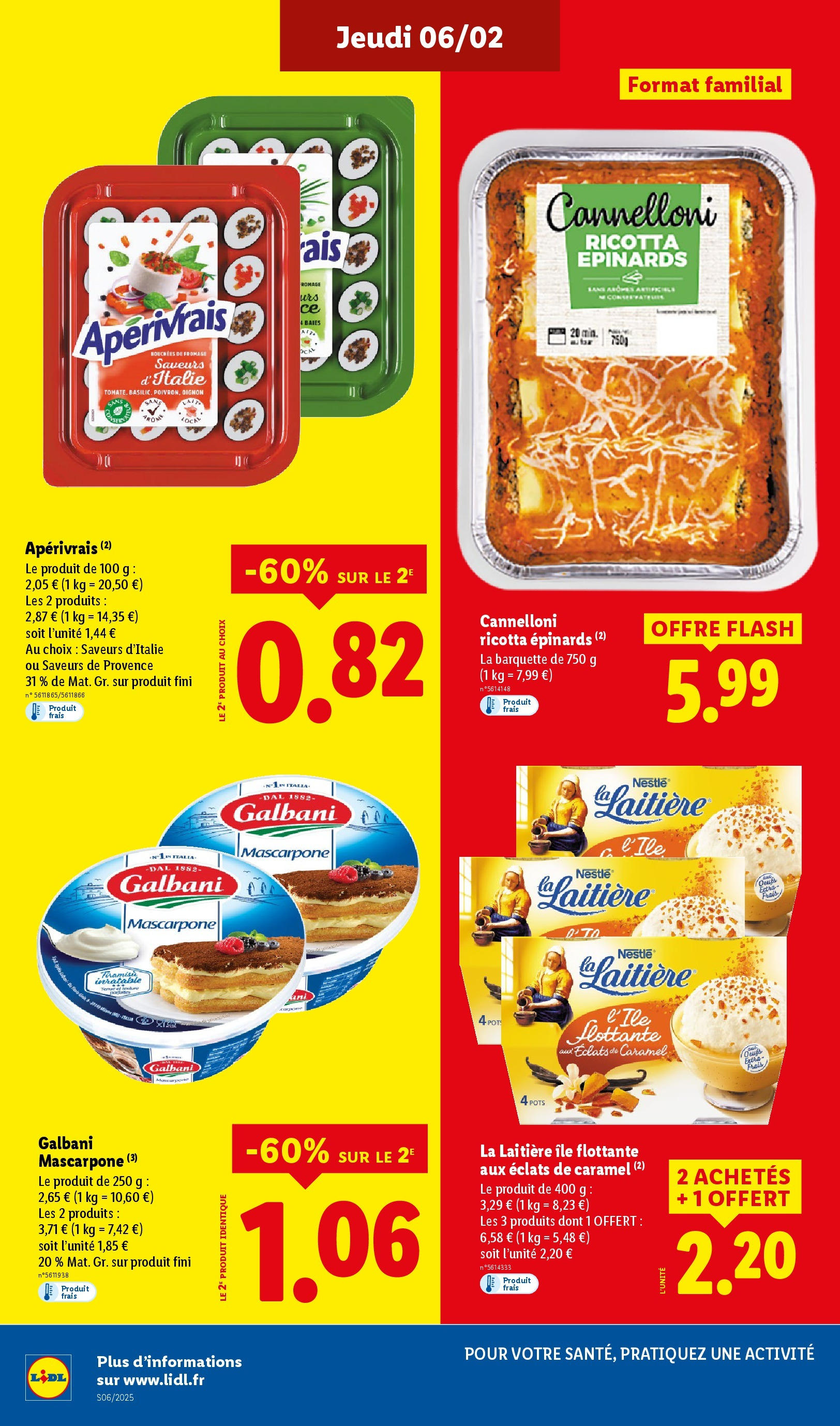 Catalogue LIDL du 05/02/2025 | Promo prospectus en ligne | Page: 22 | Produits: Oignon, Fromage, Mascarpone, Ricotta