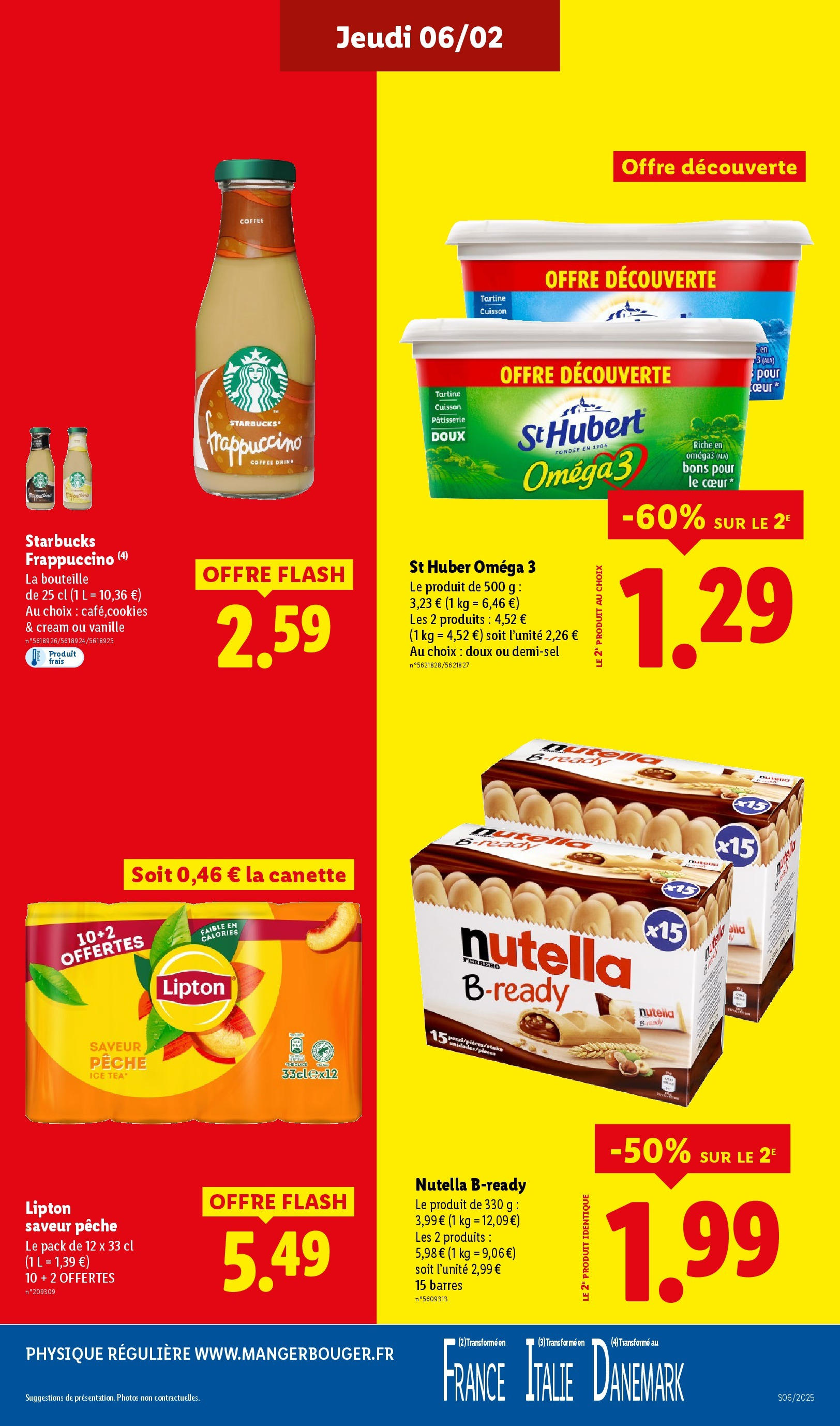 Catalogue LIDL du 05/02/2025 | Promo prospectus en ligne | Page: 23 | Produits: Pêche, Cookies, Nutella