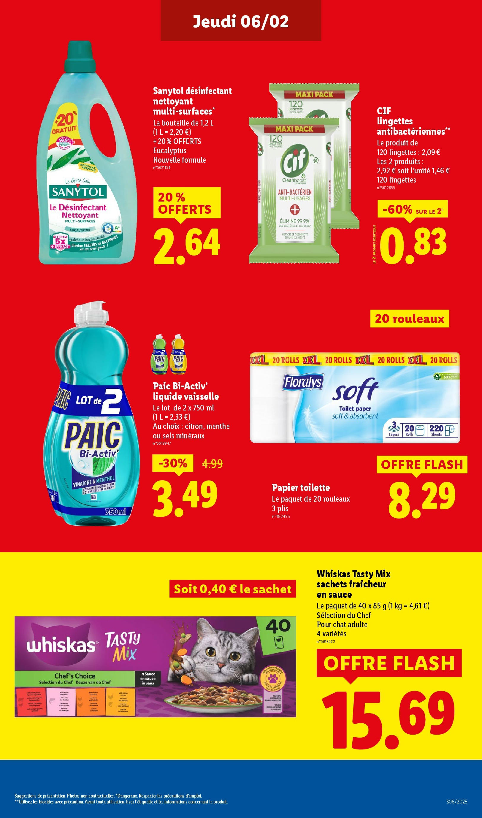 Catalogue LIDL du 05/02/2025 | Promo prospectus en ligne | Page: 27 | Produits: Papier toilette, Liquide vaisselle, Cintre, Vinaigre