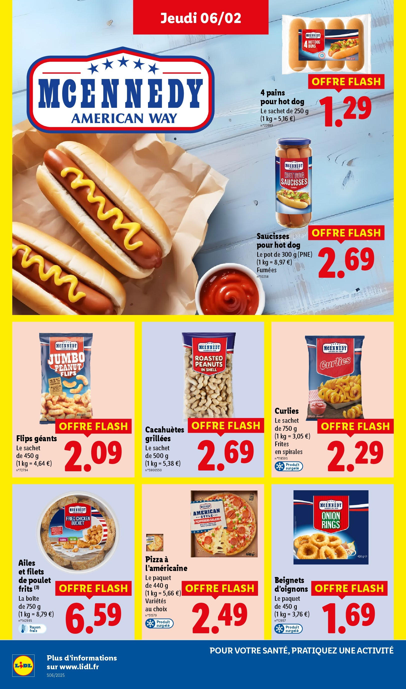 Catalogue LIDL du 05/02/2025 | Promo prospectus en ligne | Page: 30 | Produits: Frites, Curry, Hot dog, Pizza