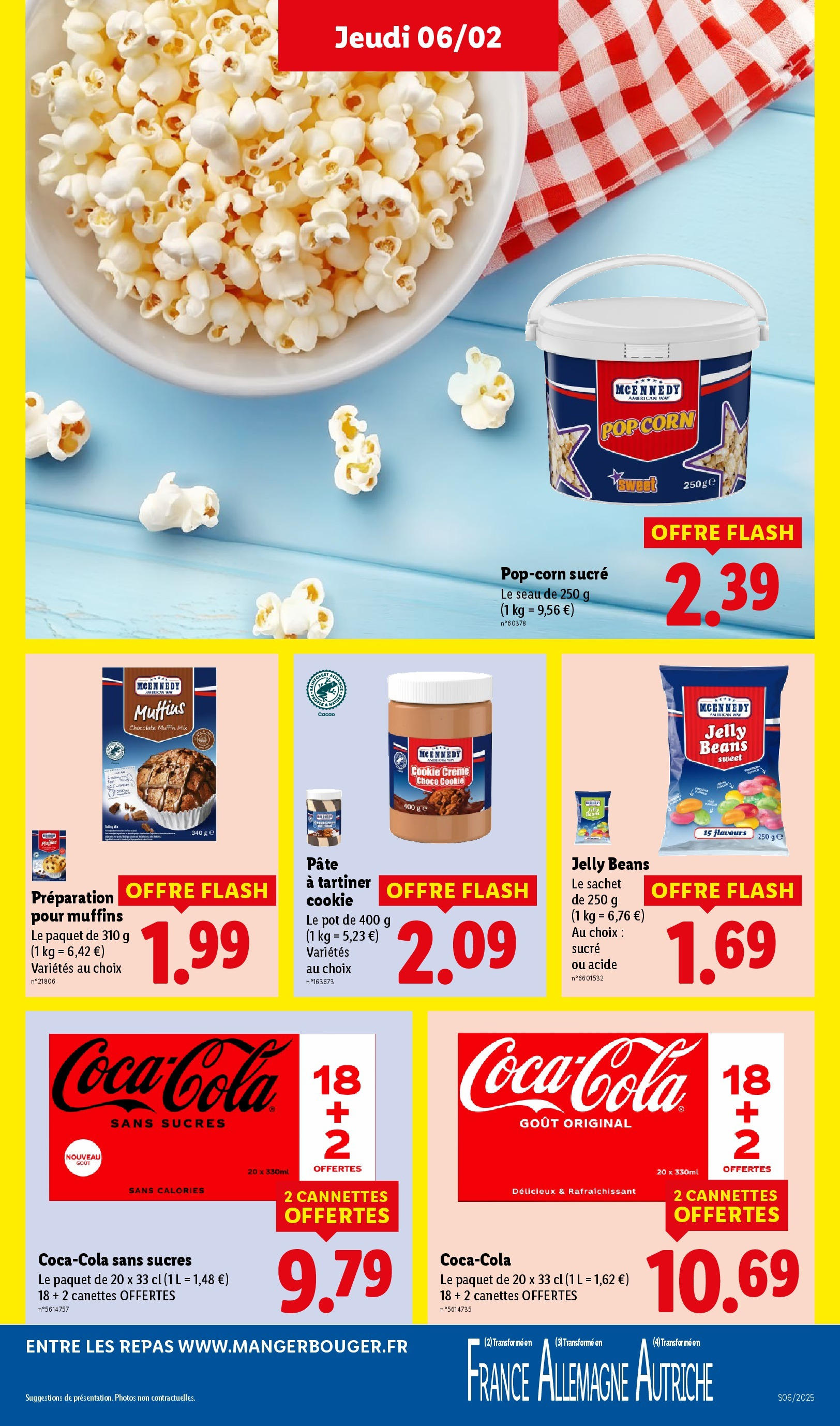 Catalogue LIDL du 05/02/2025 | Promo prospectus en ligne | Page: 33 | Produits: Muffins, Sucre, Popcorn, Crème