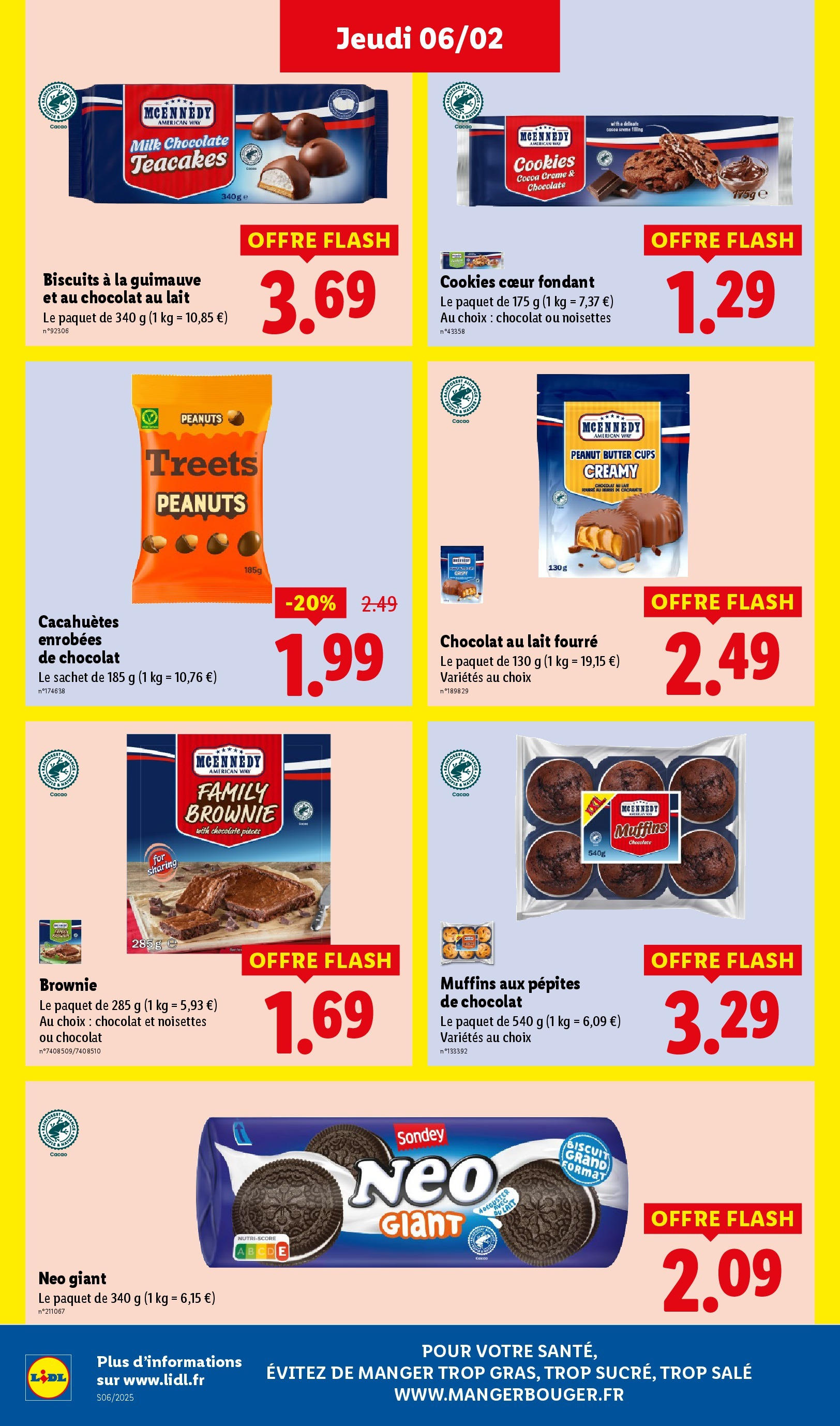 Catalogue LIDL du 05/02/2025 | Promo prospectus en ligne | Page: 34 | Produits: Cacahuète, Treets, Chocolat, Crème