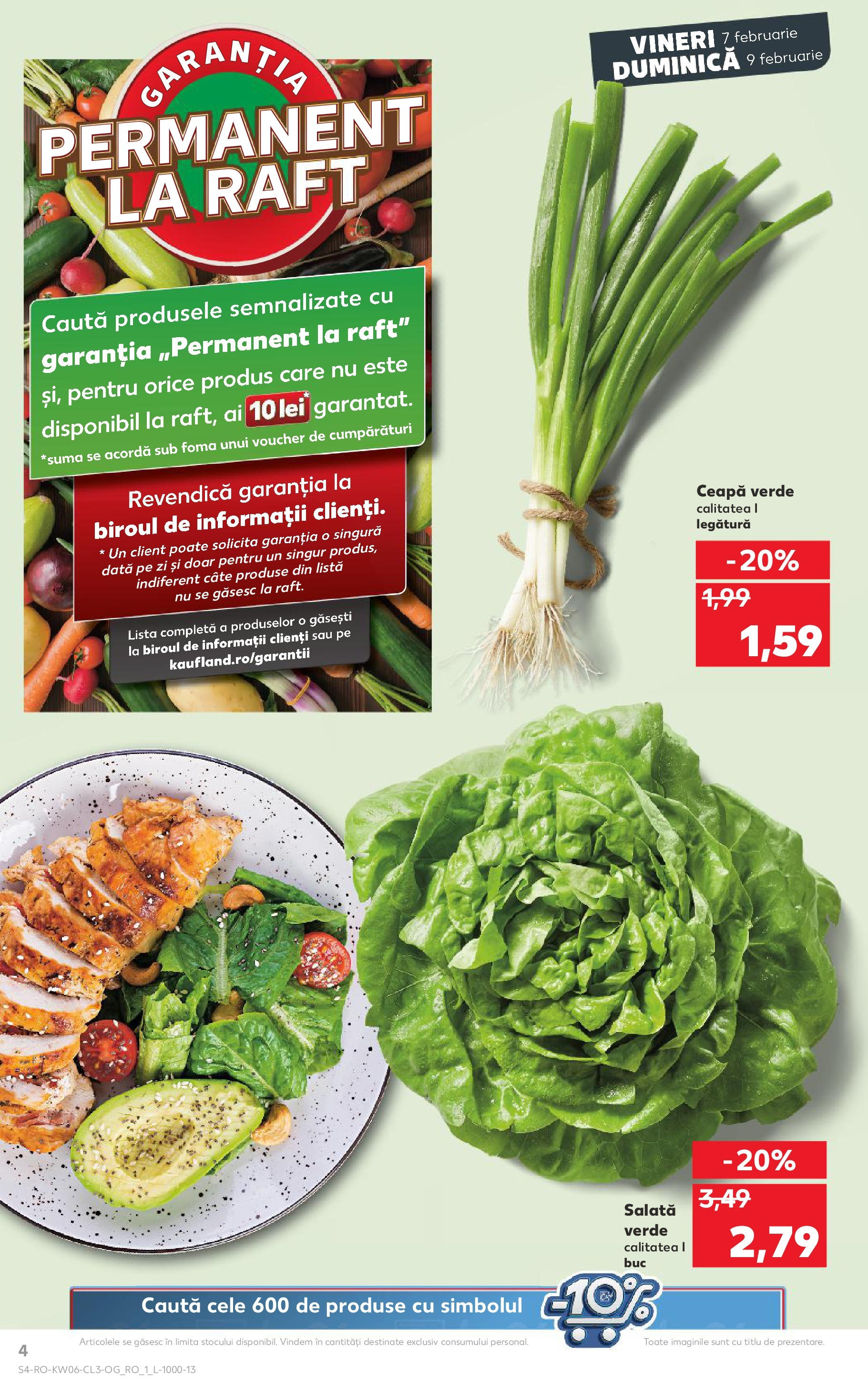 Catalog Kaufland - Bucureşti 07.02.2025 - Revista si Oferta | Pagină: 4 | Produse: Raft, Salată, Ceapă