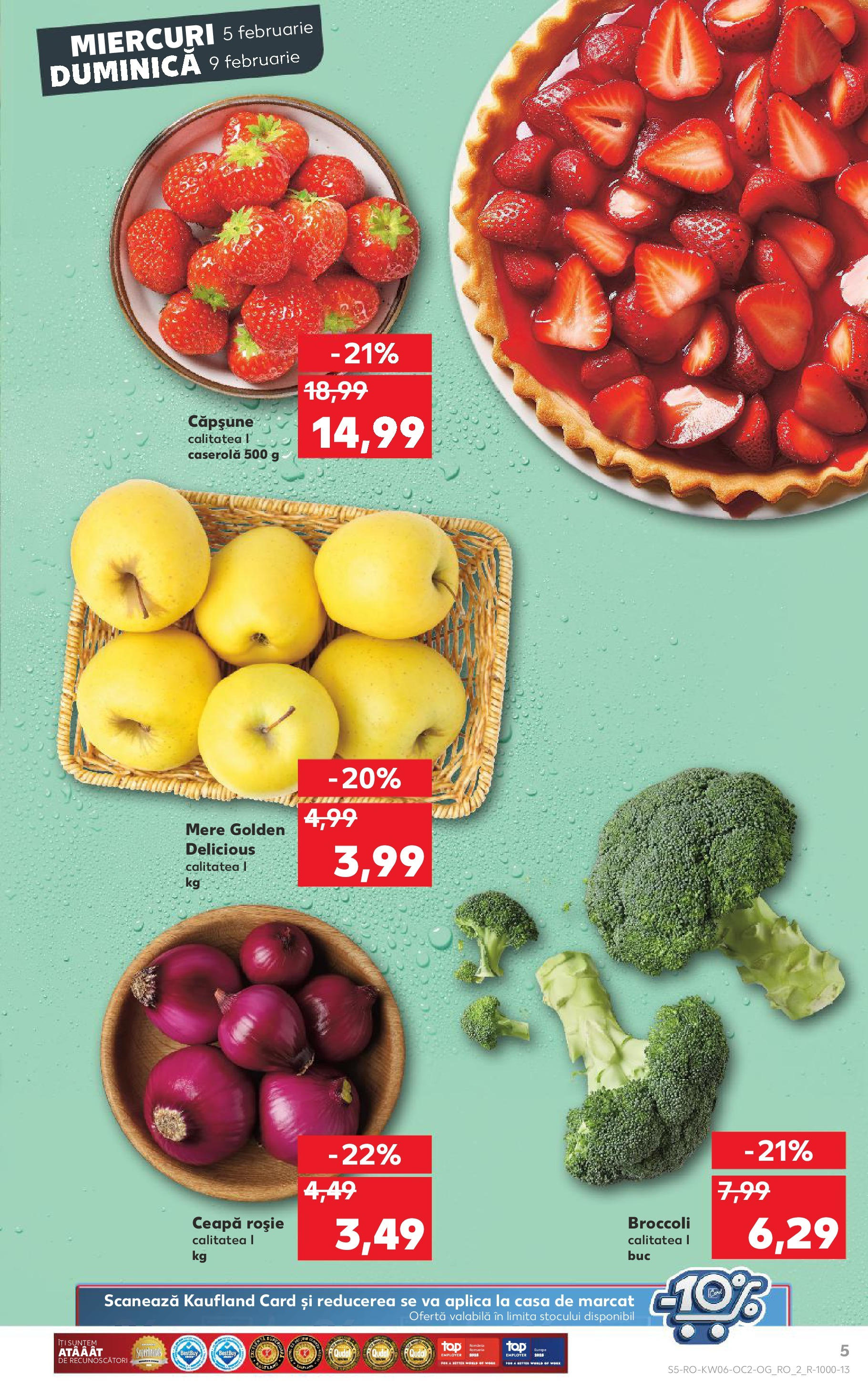 Catalog Kaufland - Bucureşti 05.02.2025 - Revista si Oferta | Pagină: 5 | Produse: Mere, Ceapă