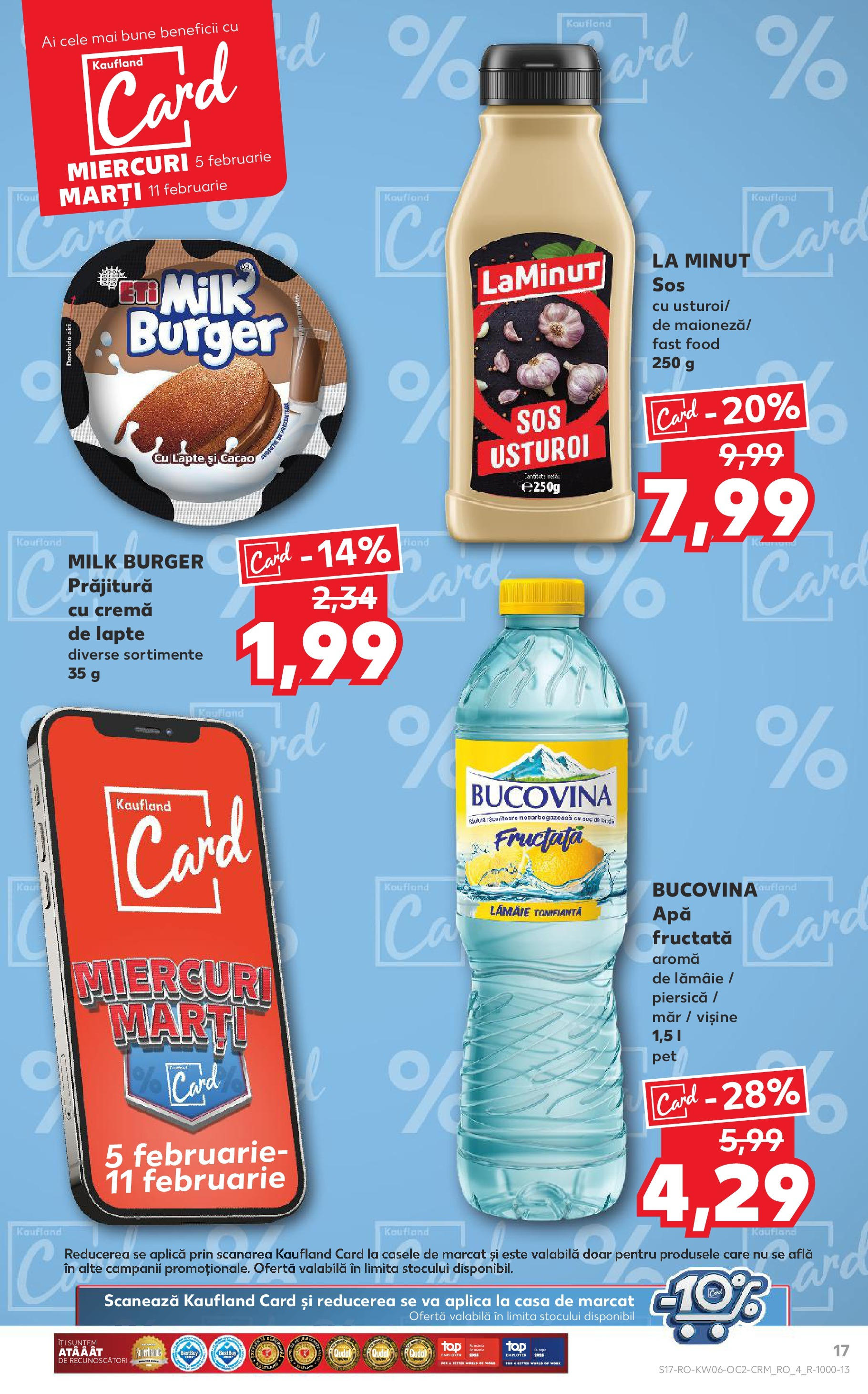 Catalog Kaufland - Bucureşti 05.02.2025 - Revista si Oferta | Pagină: 17 | Produse: Prăjitură, Lapte, Cremă, Cacao