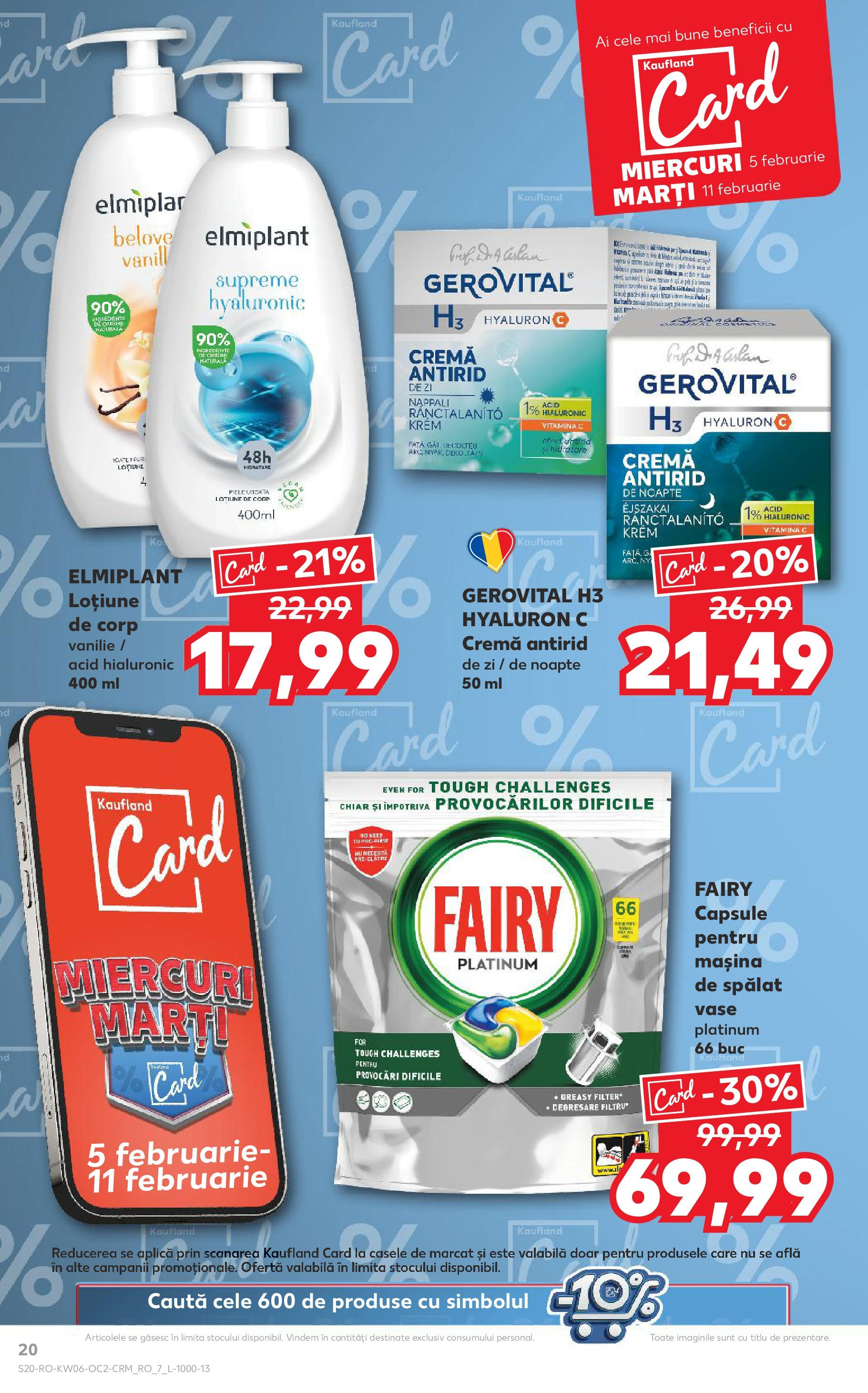 Catalog Kaufland - Bucureşti 05.02.2025 - Revista si Oferta | Pagină: 20 | Produse: Mașină De Spălat, Cremă