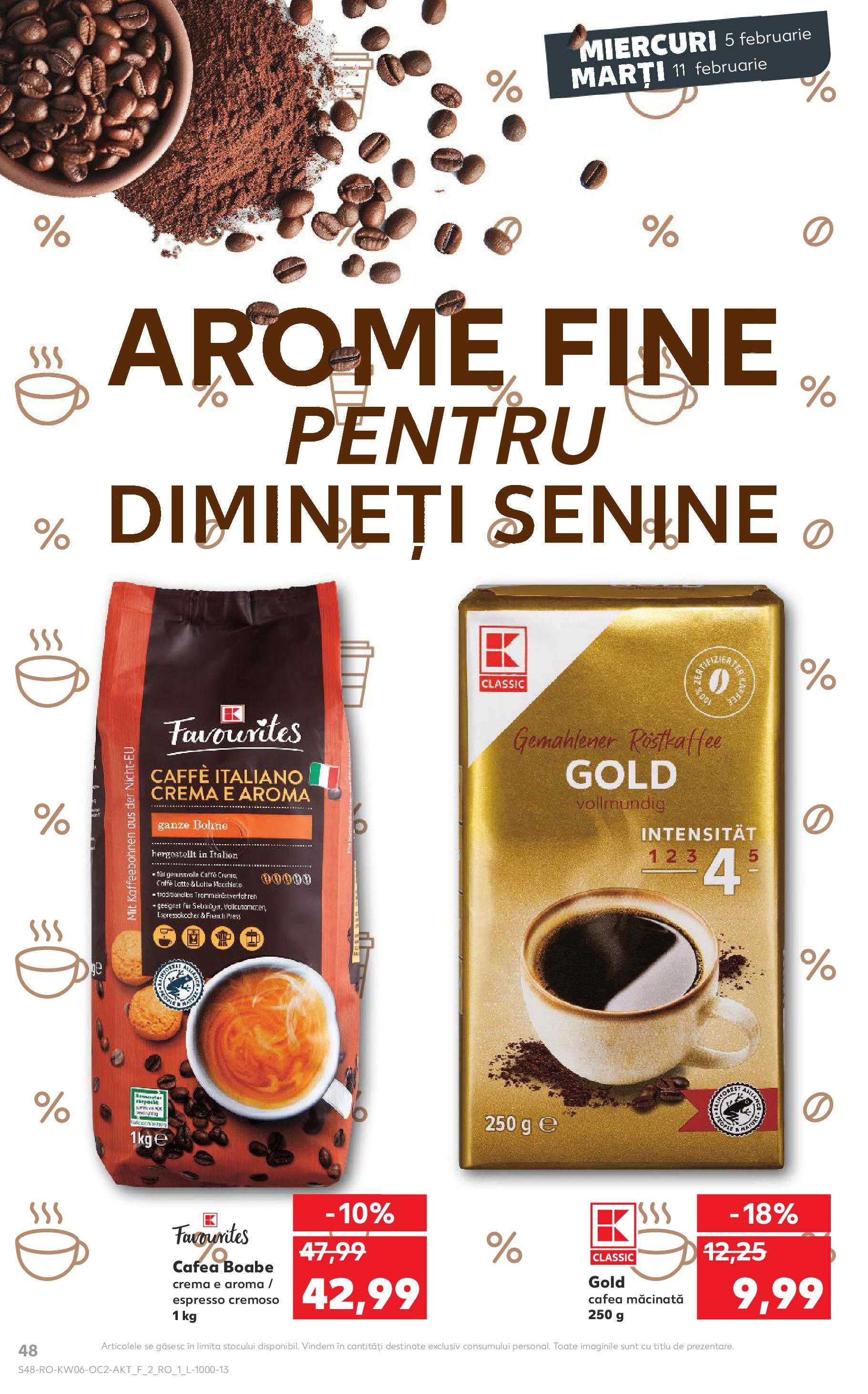 Catalog Kaufland - Bucureşti 05.02.2025 - Revista si Oferta | Pagină: 48 | Produse: Cremă, Cafea