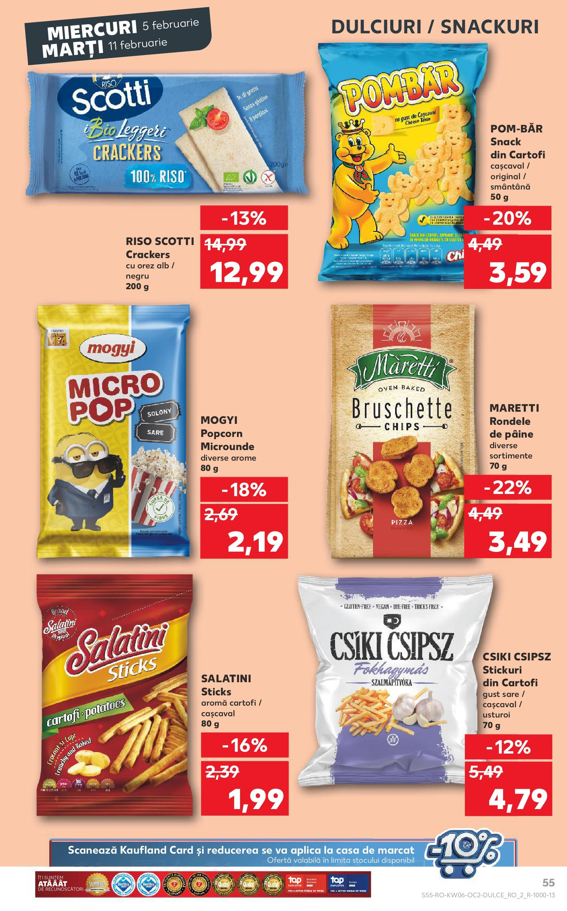 Catalog Kaufland - Bucureşti 05.02.2025 - Revista si Oferta | Pagină: 55 | Produse: Unt, Pizza, Cartofi, Sare