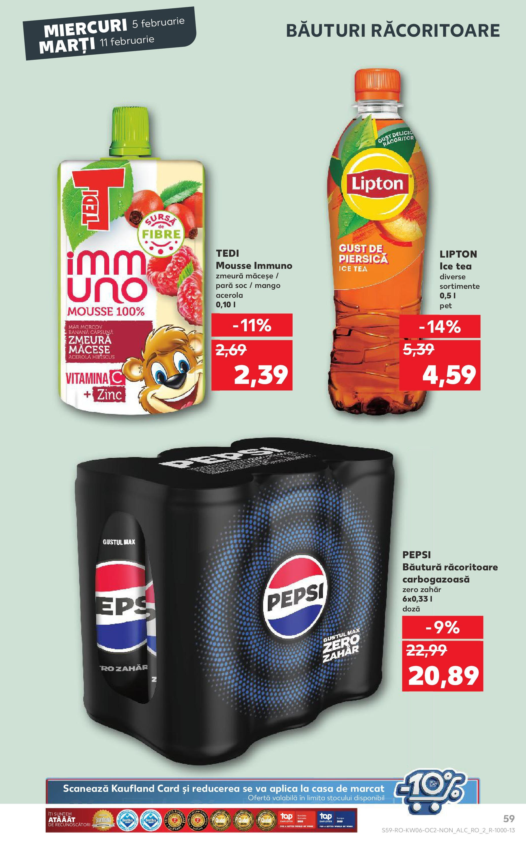 Catalog Kaufland - Bucureşti 05.02.2025 - Revista si Oferta | Pagină: 59 | Produse: Piersică, Pară, Zmeură, Zahăr