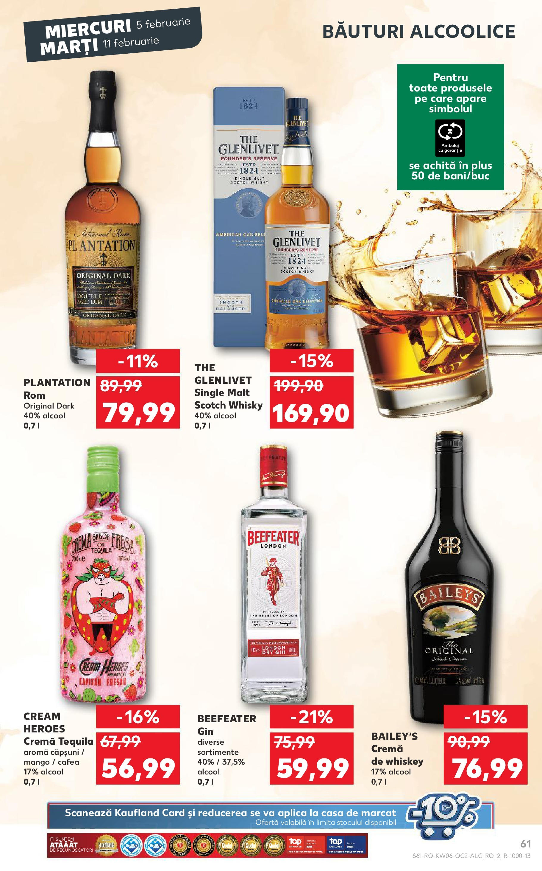 Catalog Kaufland - Bucureşti 05.02.2025 - Revista si Oferta | Pagină: 61 | Produse: Cremă, Cafea, Gin, Mango