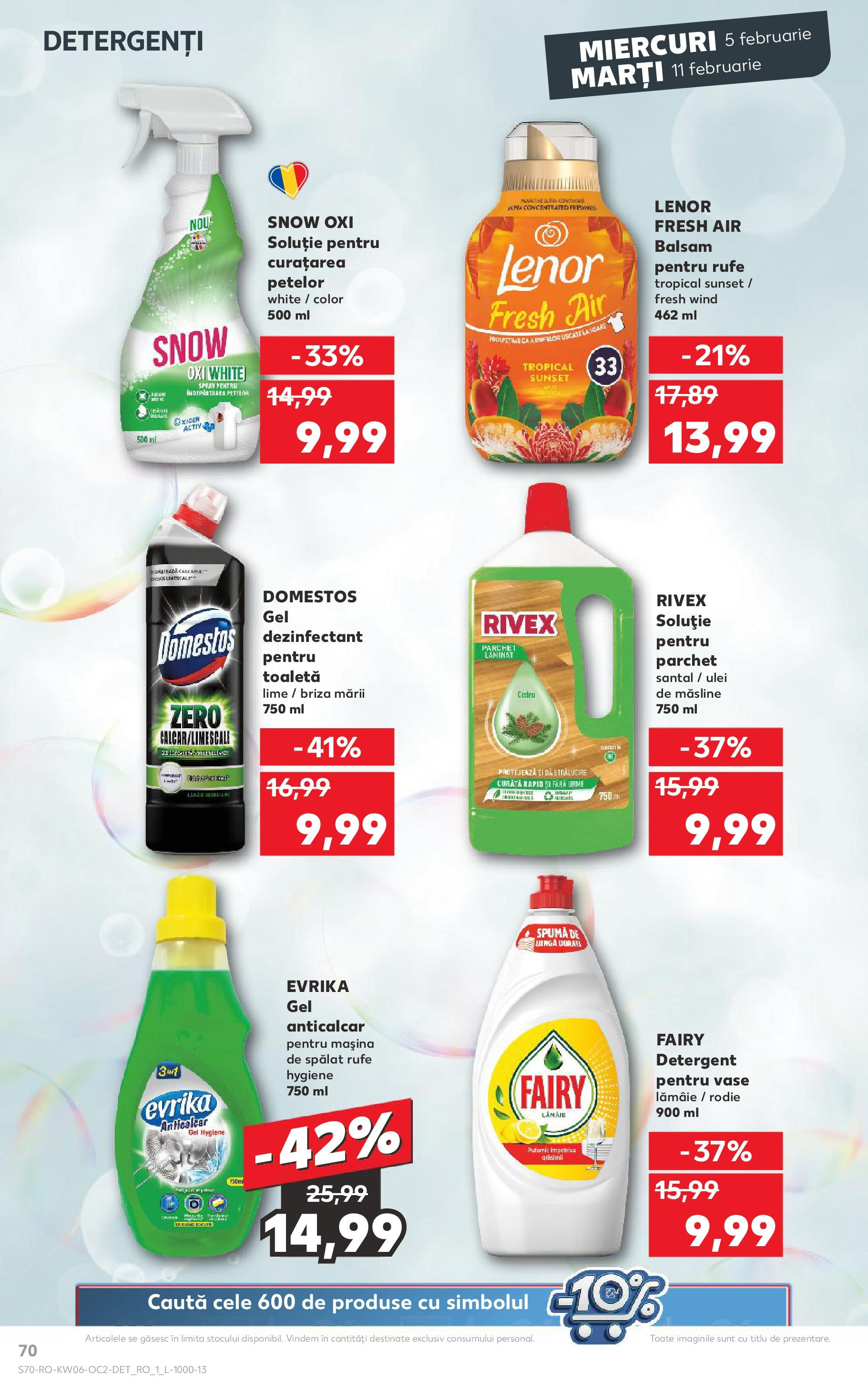 Catalog Kaufland - Bucureşti 05.02.2025 - Revista si Oferta | Pagină: 70 | Produse: Balsam, Ulei, Detergent, Îndepărtarea petelor