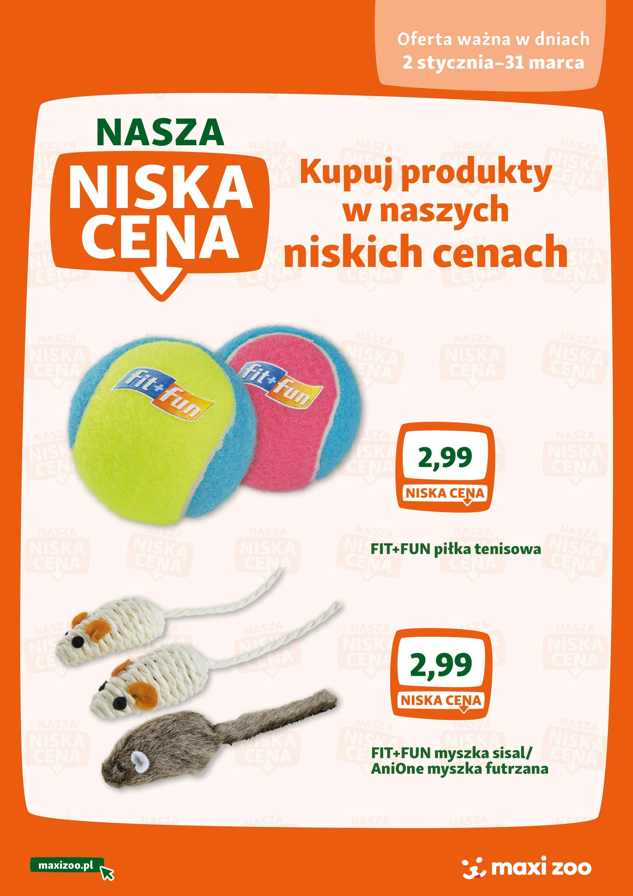 Maxi Zoo Niska cena od 01.03.2025 - Nowa Gazetka - Numer strony 1