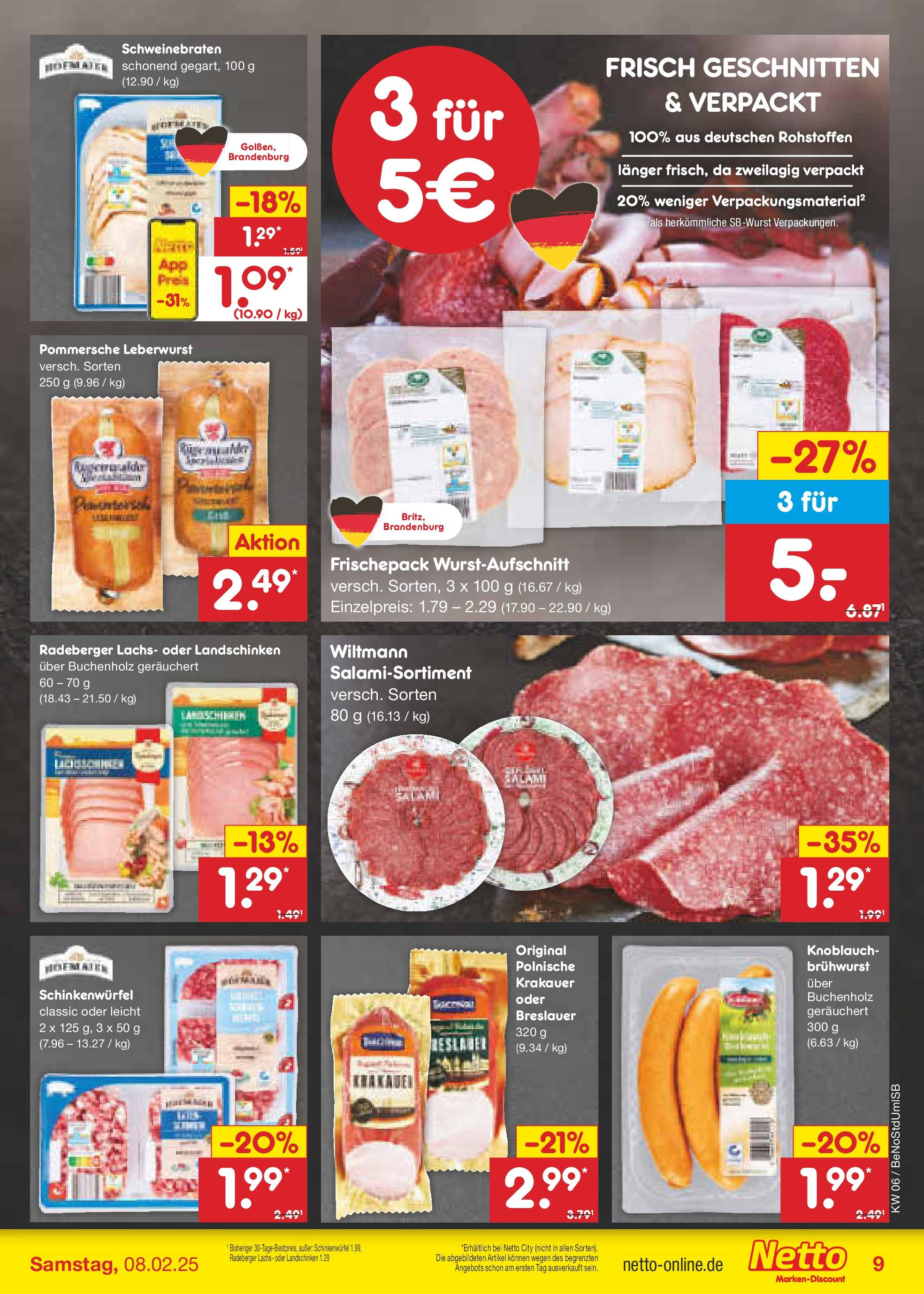 Netto Marken-Discount - Berlin, Corinthstraße 32 (ab 03.02.2025) » Angebote | Seite: 9 | Produkte: Lachs, Knoblauch