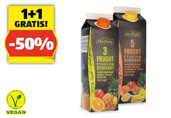 RIO D’ORO Multifrucht Direktsaft, 1 l